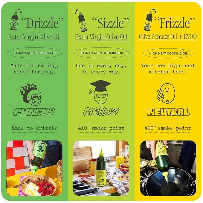 Graza Aceite de Oliva Extra Virgen Bundle Drizzle y Sizzle miniatura 4