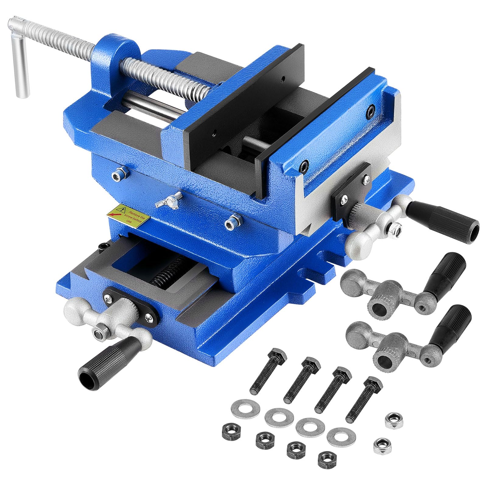 VEVOR Cross Slide Drill Press Vise, 6 Inch Jaw Width, 2 Way X-Y