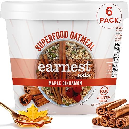 Earnest Eats Superfood Oatmeal Cups - Maple Almond Cinnamon –