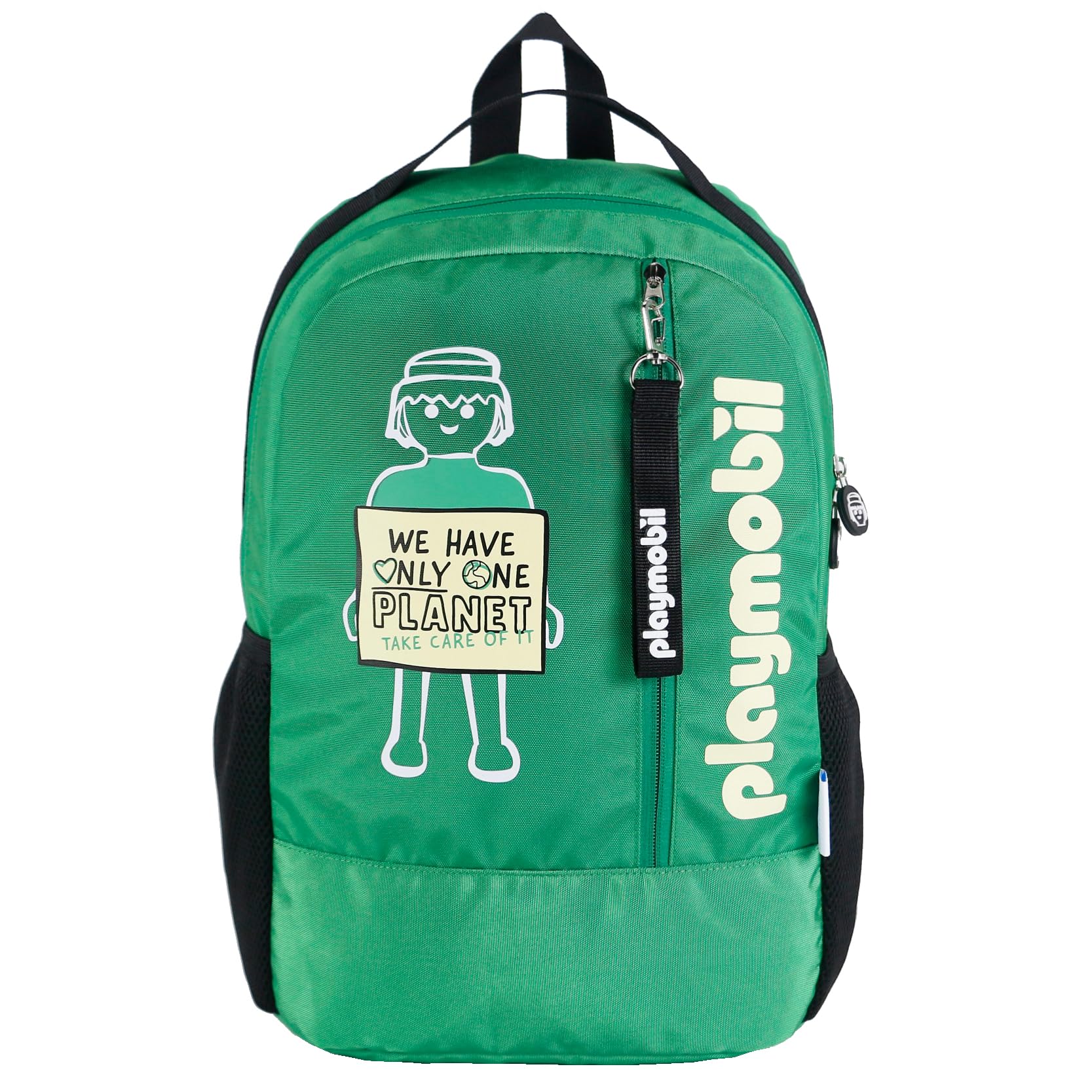 DOHE - Mochila Escolar - 5 Bolsillos (1 para Ordenador Portátil), Tamaño Grande, Tirantes y Espalda Reforzados, Mochila Estudiantes, Playmobil Core, Material Escolar - Azul