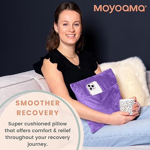 Miniatura 7 de MOYOAMA Almohada de histerectomía con paquetes de enfriamiento incluidos, productos de recuperación de histerectomía para proteger áreas