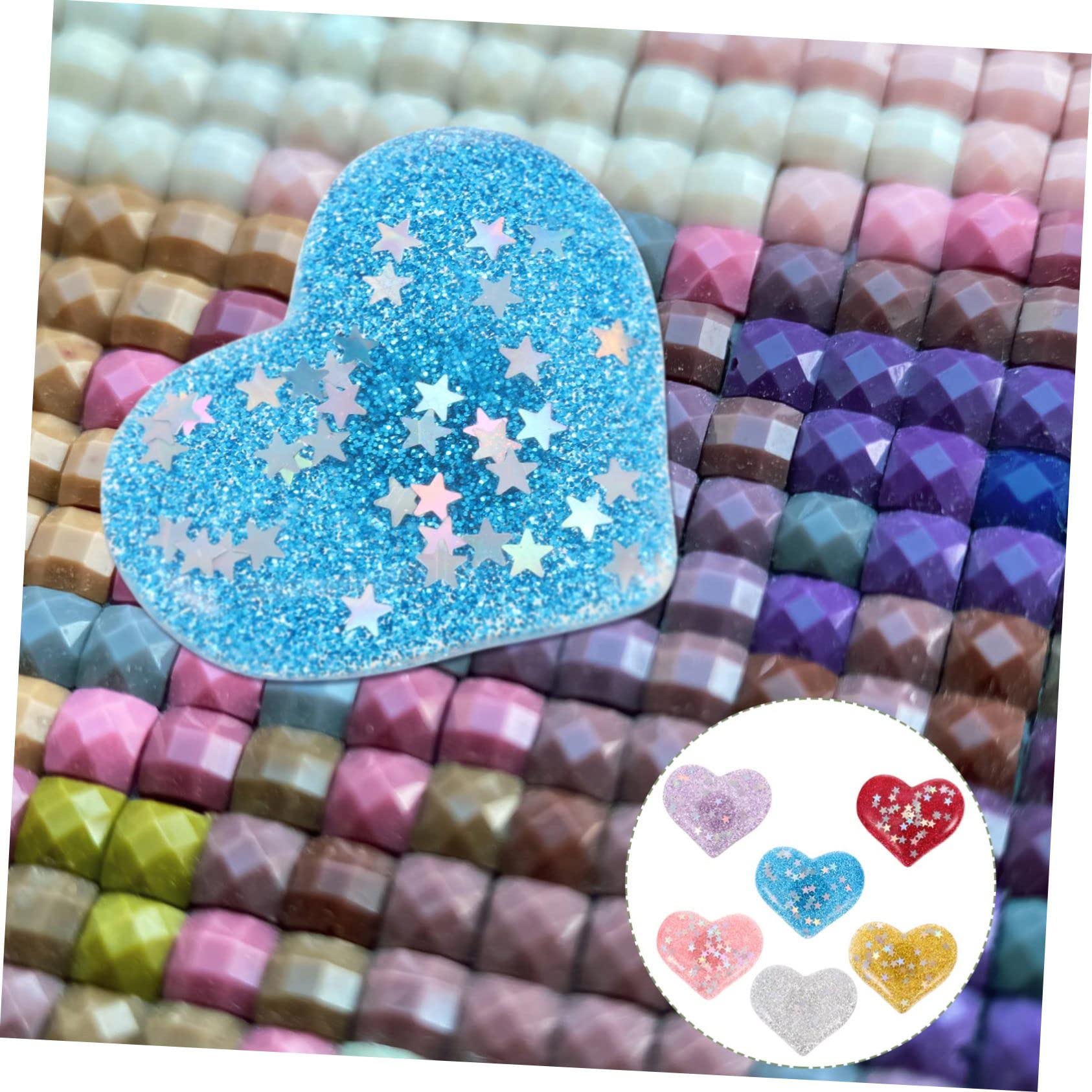 COHEALI 3 Set di Strumenti per Pittura Artistica con Diamanti Fissatori A Forma di Cuore Supporti Robusti per Lavori Artigianali per Principianti 6 Pezzi*3