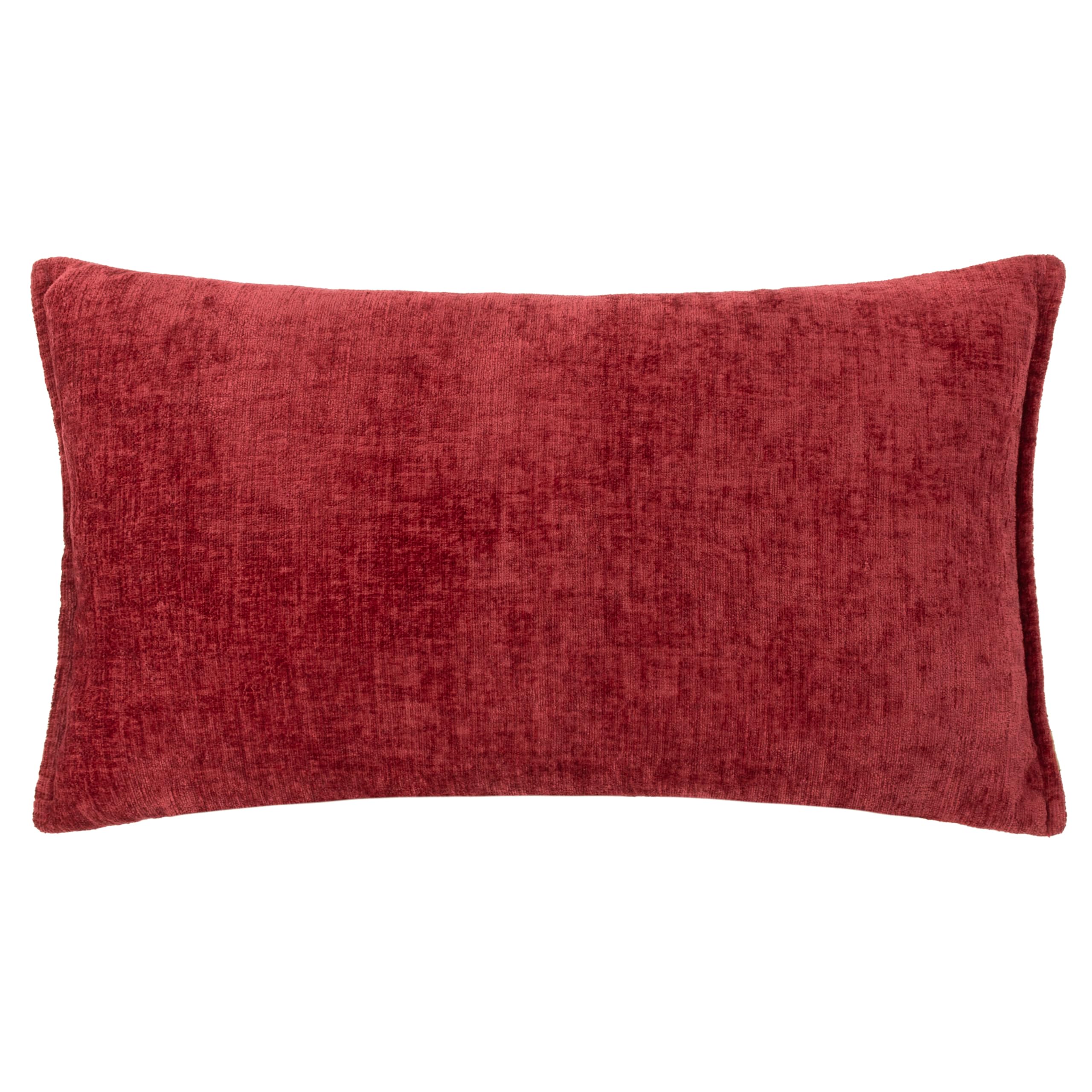 Evans Lichfield Buxton Rectangular Reversible Feather Filled Cushion, Red