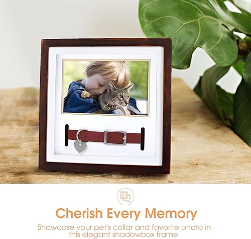 Miniatura 3 de Pearhead Pet Collar Keepsake Picture Frame DIY Clay Pawprint Kit Pet Memorial Frame Dog or Cat Keepsake Memory Frame Pet Sentimental Photo Frame Pet