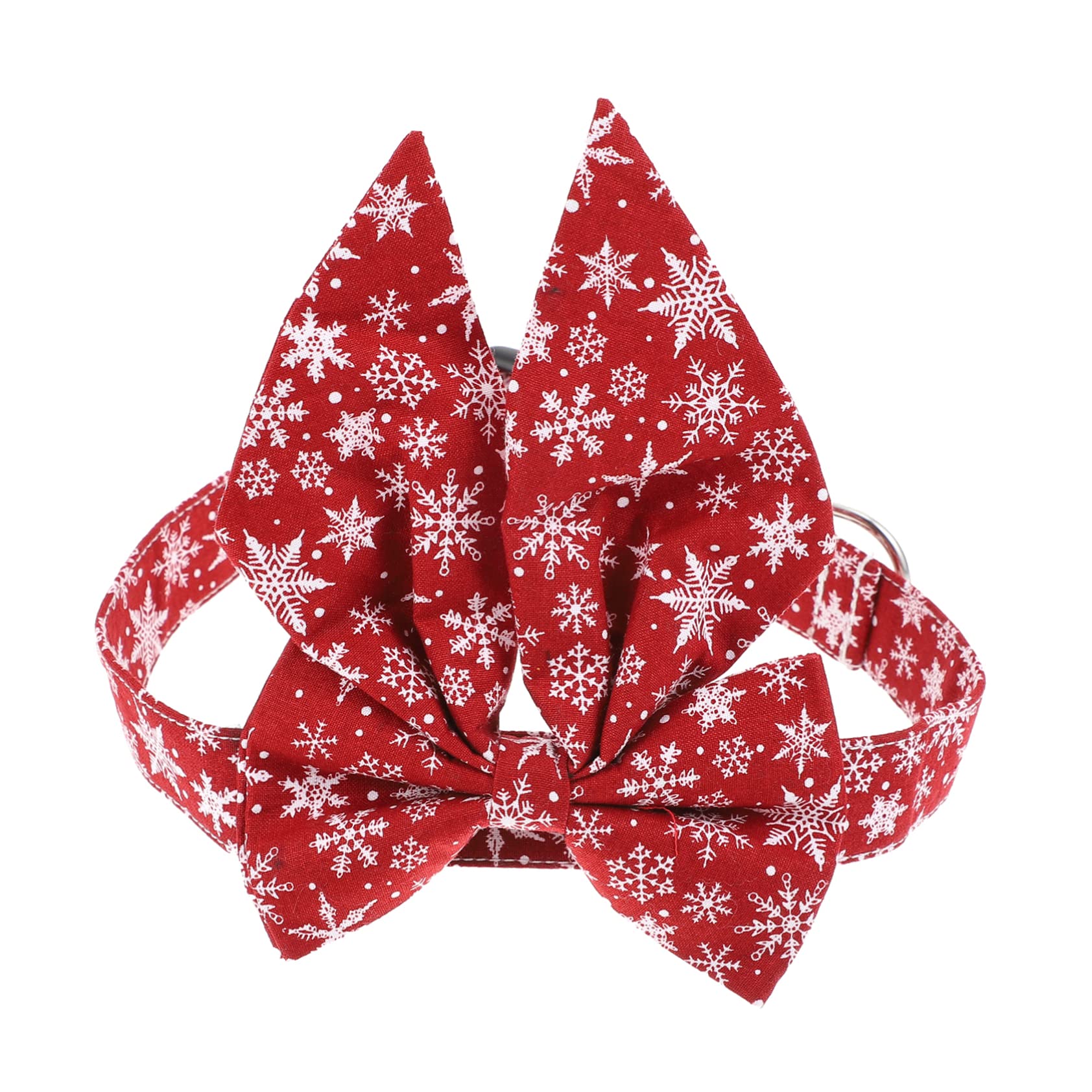 Didiseaon Collier pour Chat avec Nœud Décoratif Accessoire de Noël pour Animaux Collier de Noël Ajustable pour Chat
