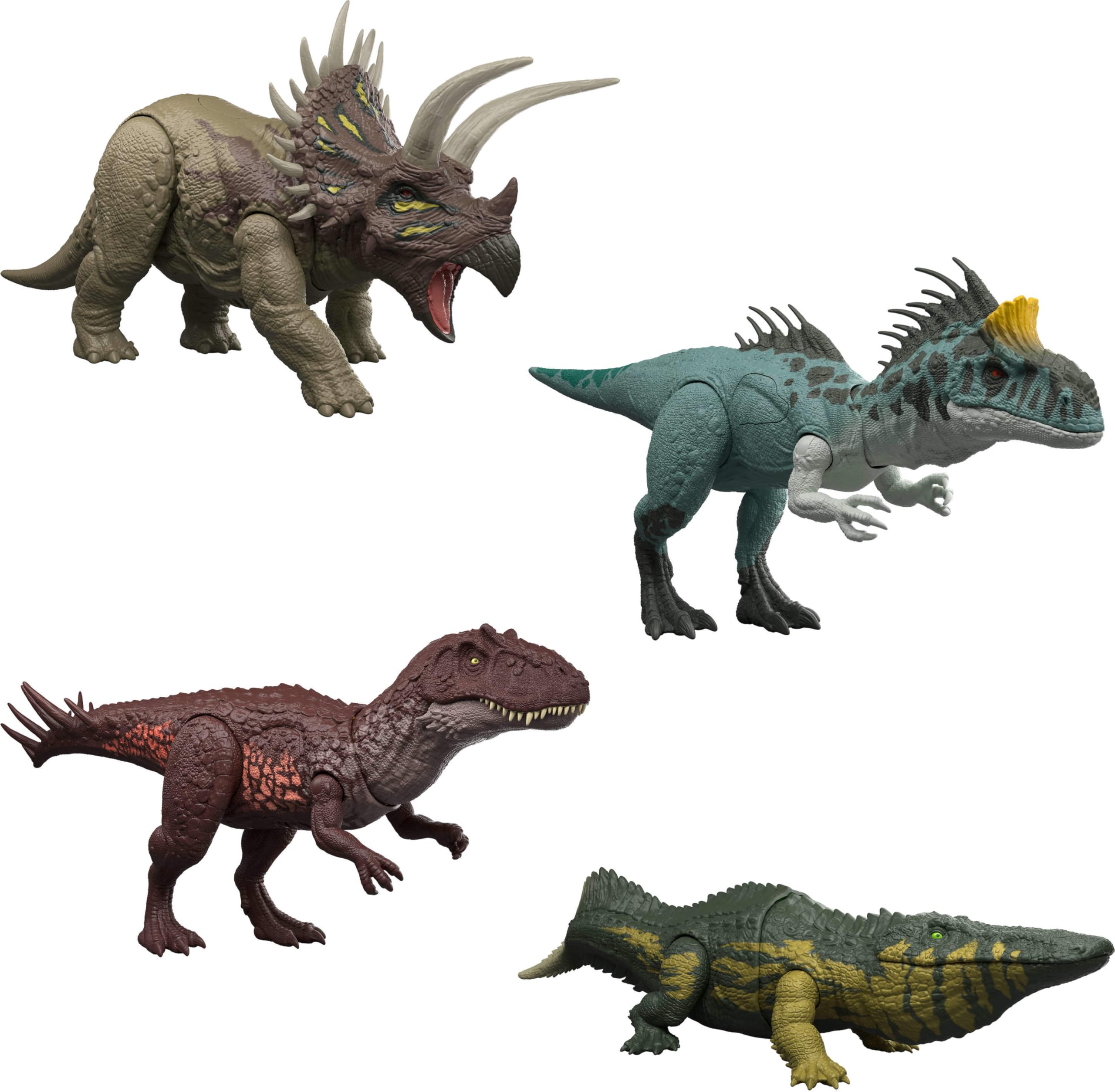 Mattel Jurassic World Wild Roar Crylophosaurus Dinosaurier Actionfigur Spielzeug, mit Angriffsbewegungen, Lichteffekten, Brüllgeräuschen und Scan-Code für digitalen Spielspaß, JKL80