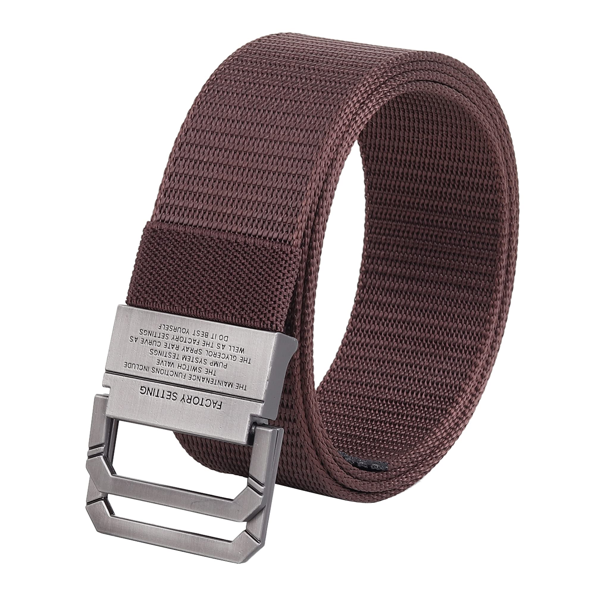 Buy ZORO Grey Nylon Woven Fabric Belt for Men | NB-610 (BROWN) at