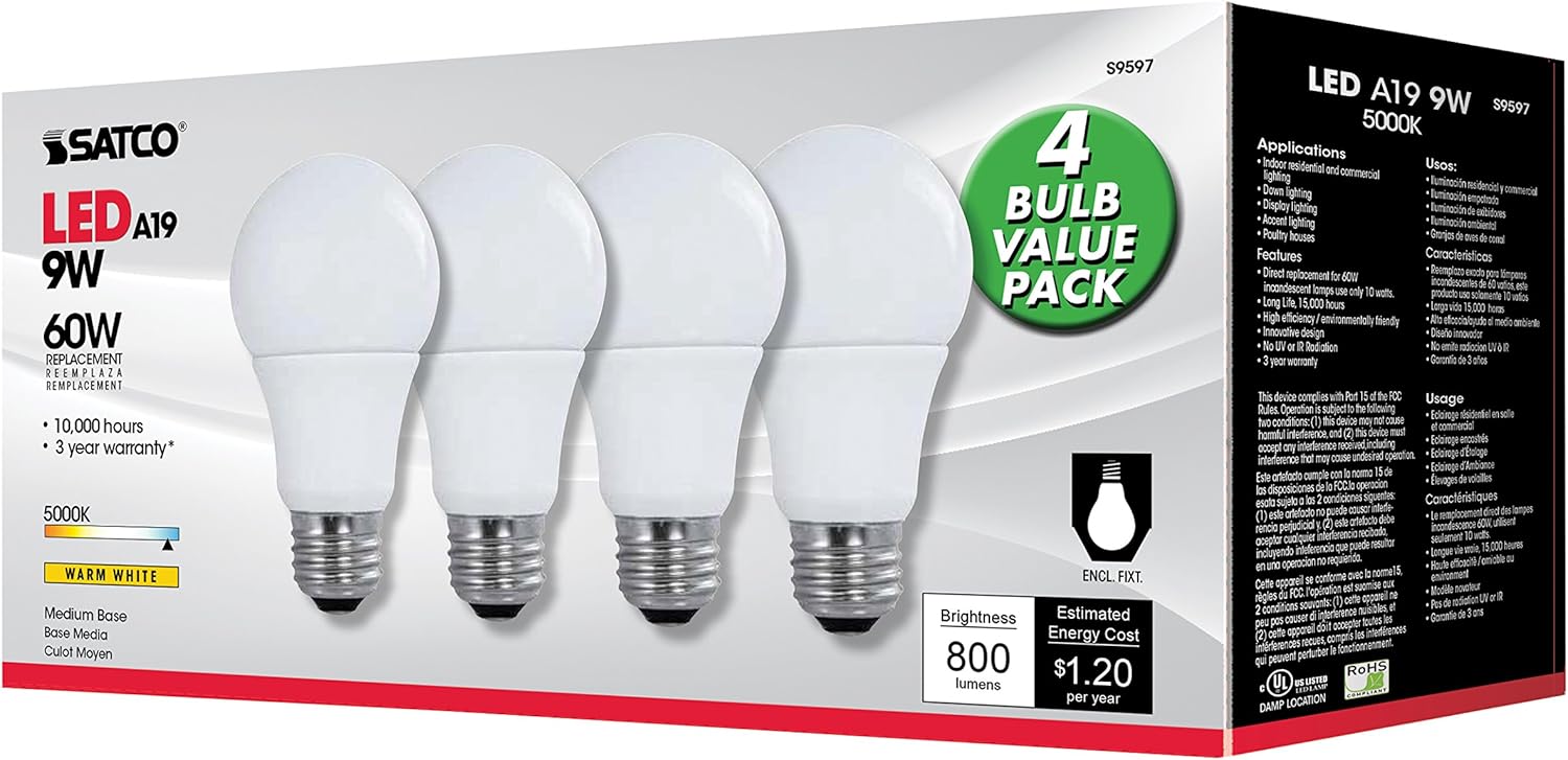 Satco S9597, 4.18, 4 Bulb's