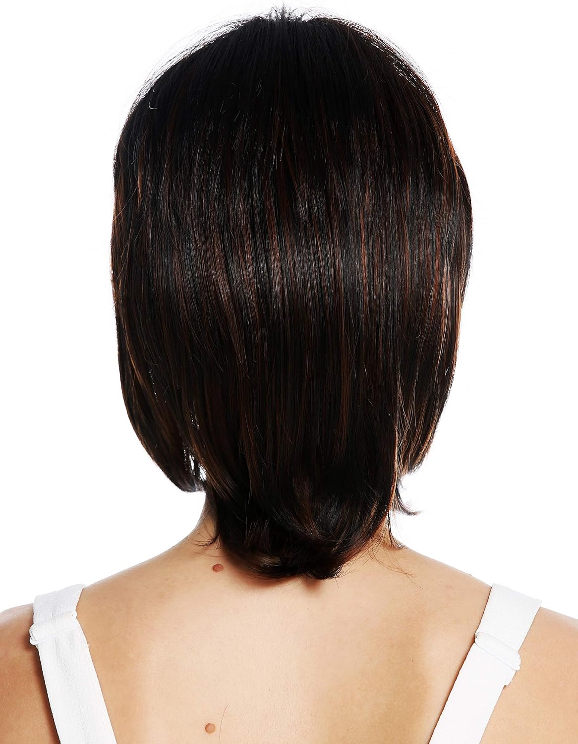 WIG ME UP - ETW7098A-1BH30 women's quality wig short wavy parting layered black highlighted copper brown highlights - Image 5