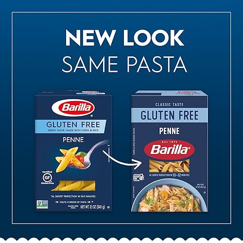 Miniatura 3 de BARILLA Pasta Penne sin gluten, 12 onzas, pasta sin gluten sin OMG hecha con mezcla de maíz y arroz, pasta vegana