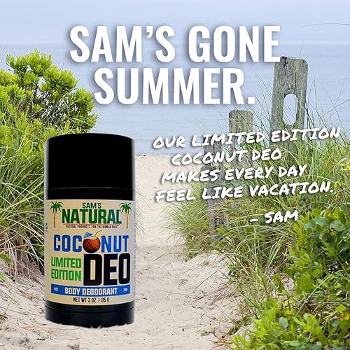 Miniatura 2 de Sam's Natural DesodoranteDesoderante - 3 oz - Natural - Vegano y libre de crueldad - El favorito de Estados Unidos (Coco)