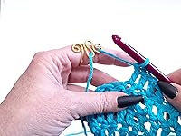 Vista 8 de Handmade Crochet Tension Ring ZigZag Wire Wrapped Knitting or Crochet Tool Crochet Gifts and Accessories Active