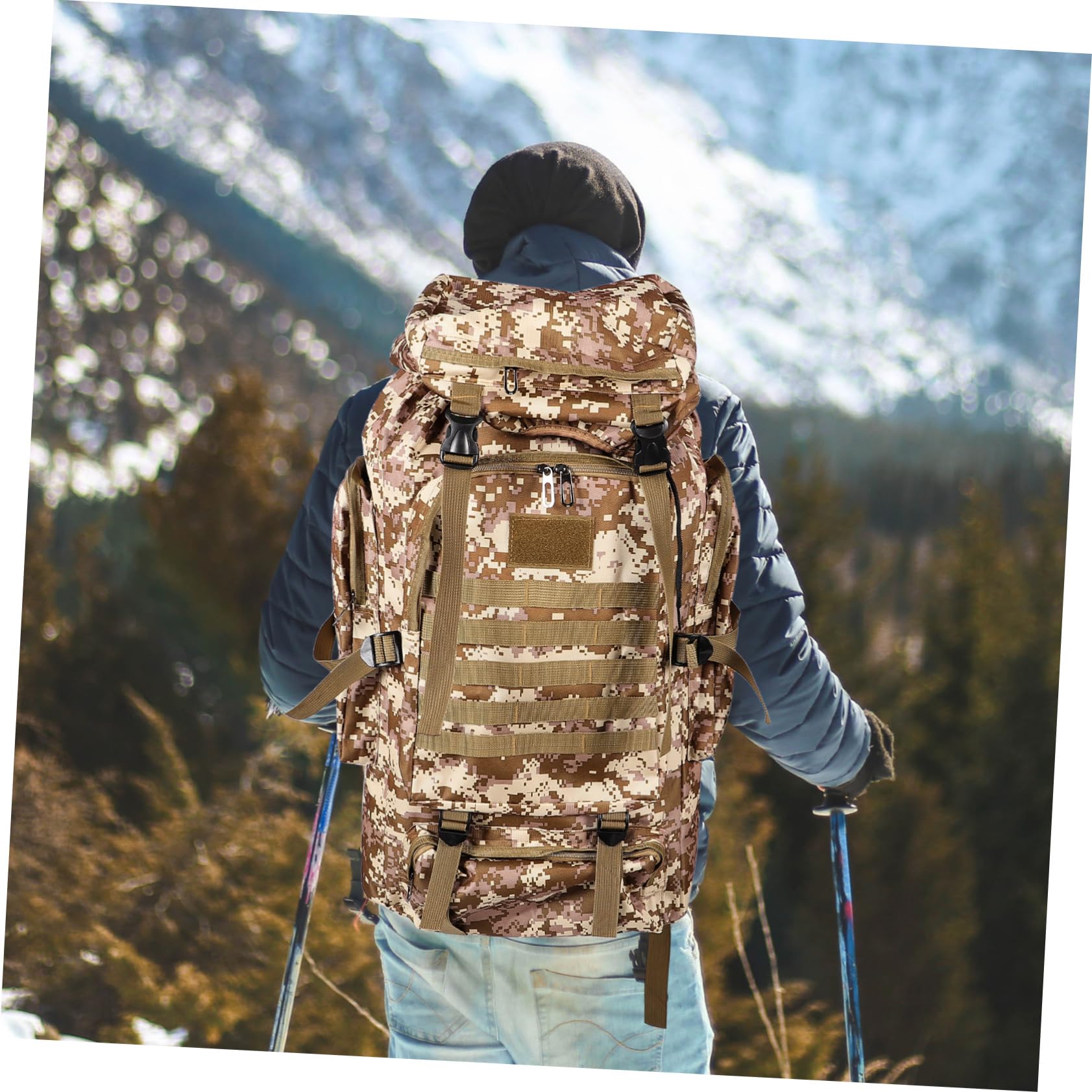 UKCOCO Zaino Escursionismo Oxford Zaino Multifunzionale per Camping per Outdoor per Escursionismo e attività all