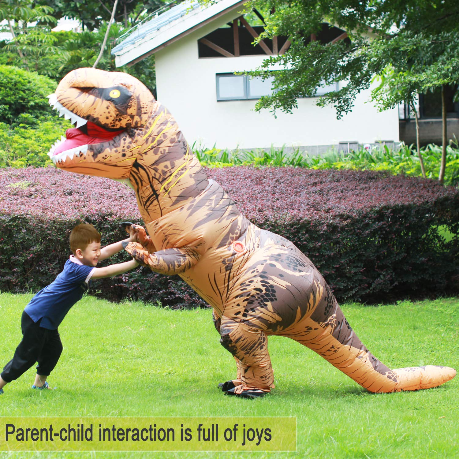Costume de dinosaure gonflable pour adultes et enfants, costume de dinosaure T-Rex amusant pour Halloween, fête, cosplay, fête costumée, fête pour hommes et femmes