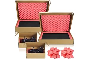 16.7 x 13 x 2.5 Inch Computer Box with Foam Padding and Charger Box