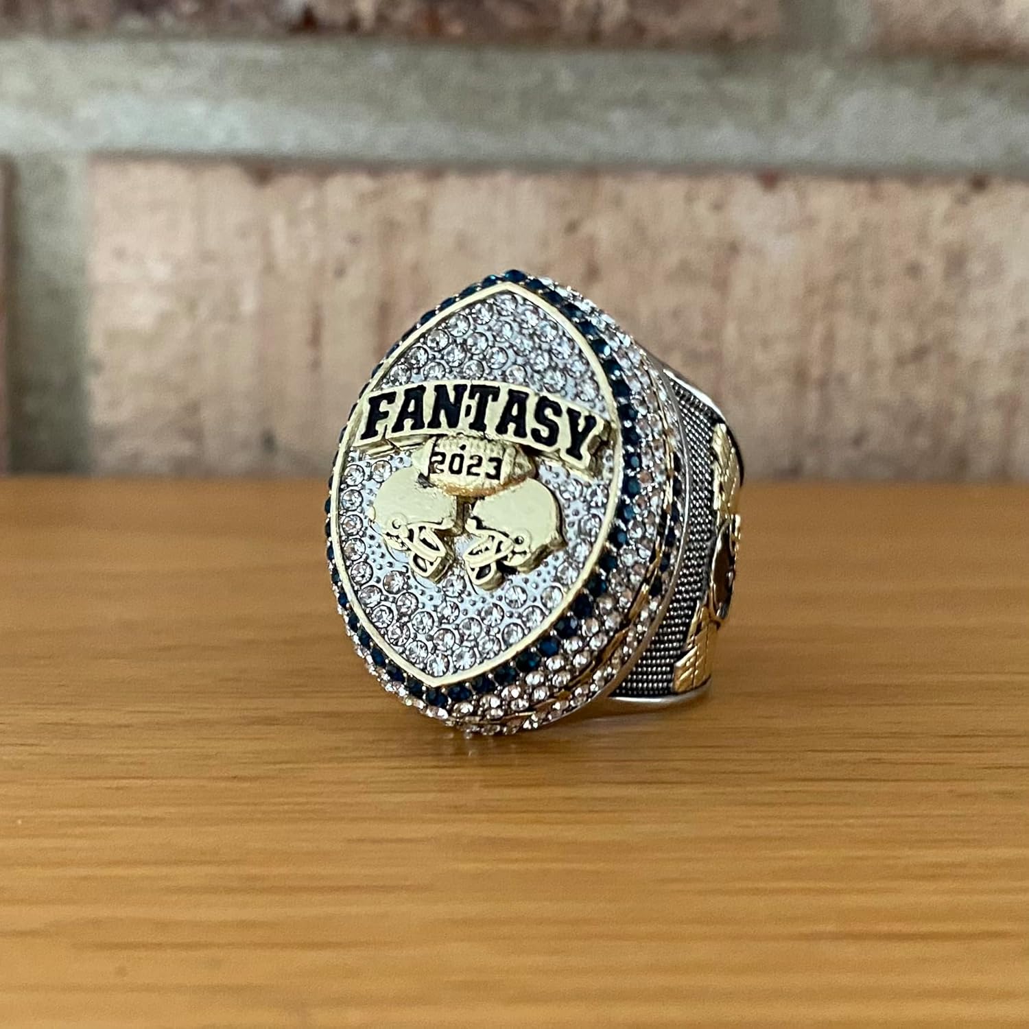 Legacy Rings 2025 Fantasy Football Championship Ring Display Case | Ring Included | or 2024 or 2023 Fantasy Ring | Custom Name Customizable Trophy Award for FFL League Champion Winner