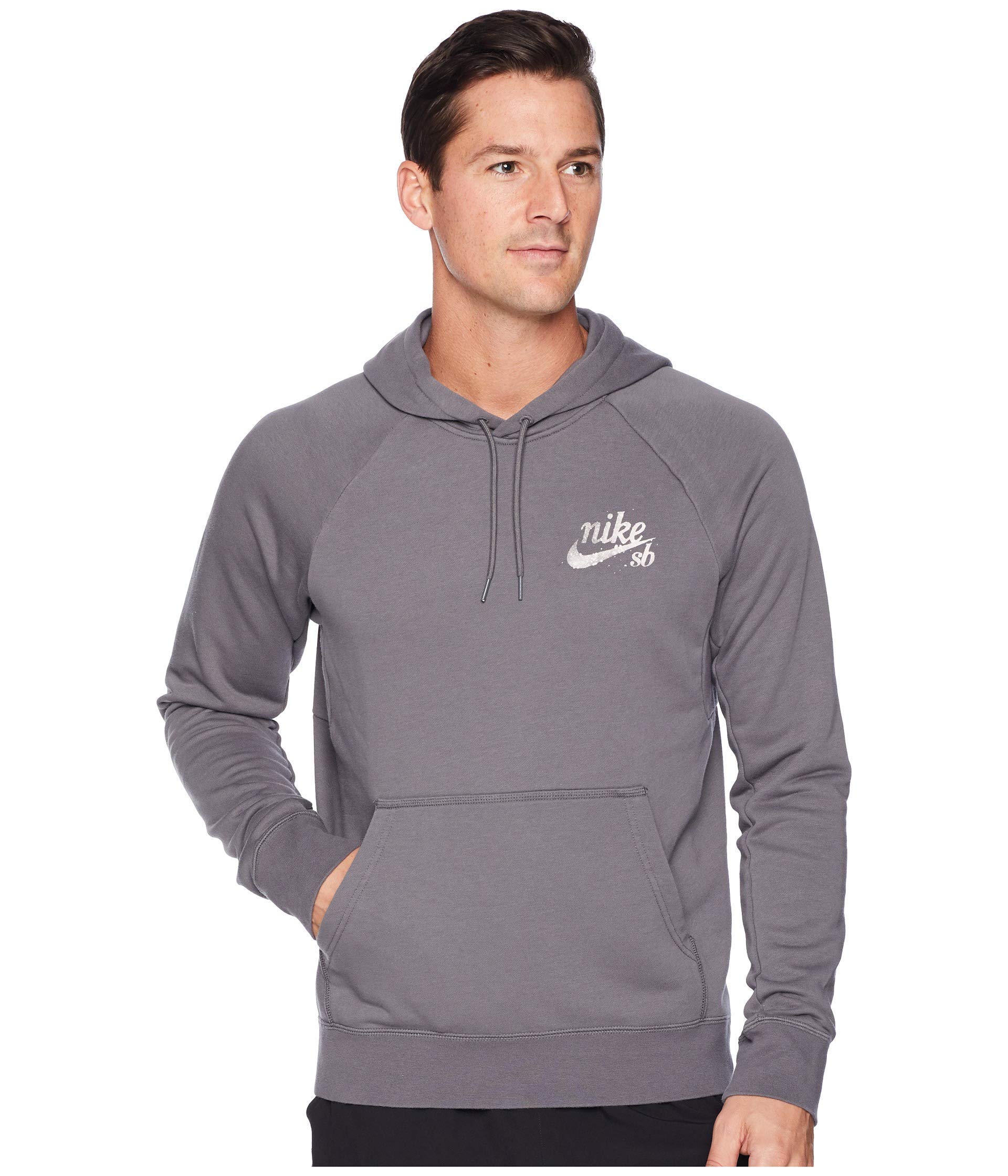 Nike Mens M NK SB Hoodie XLM ICON AJ1218-010_S - Black/Dark Grey/White