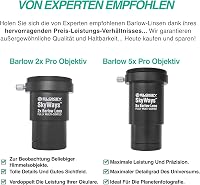 Slokey Barlow Pro 5x Nagyító Lencse Teleszkóphoz - 1,25" Átmérőjű Csillagászati Kiegészítő Bolygók és Égitestek Részletes Megfigyeléséhez 4