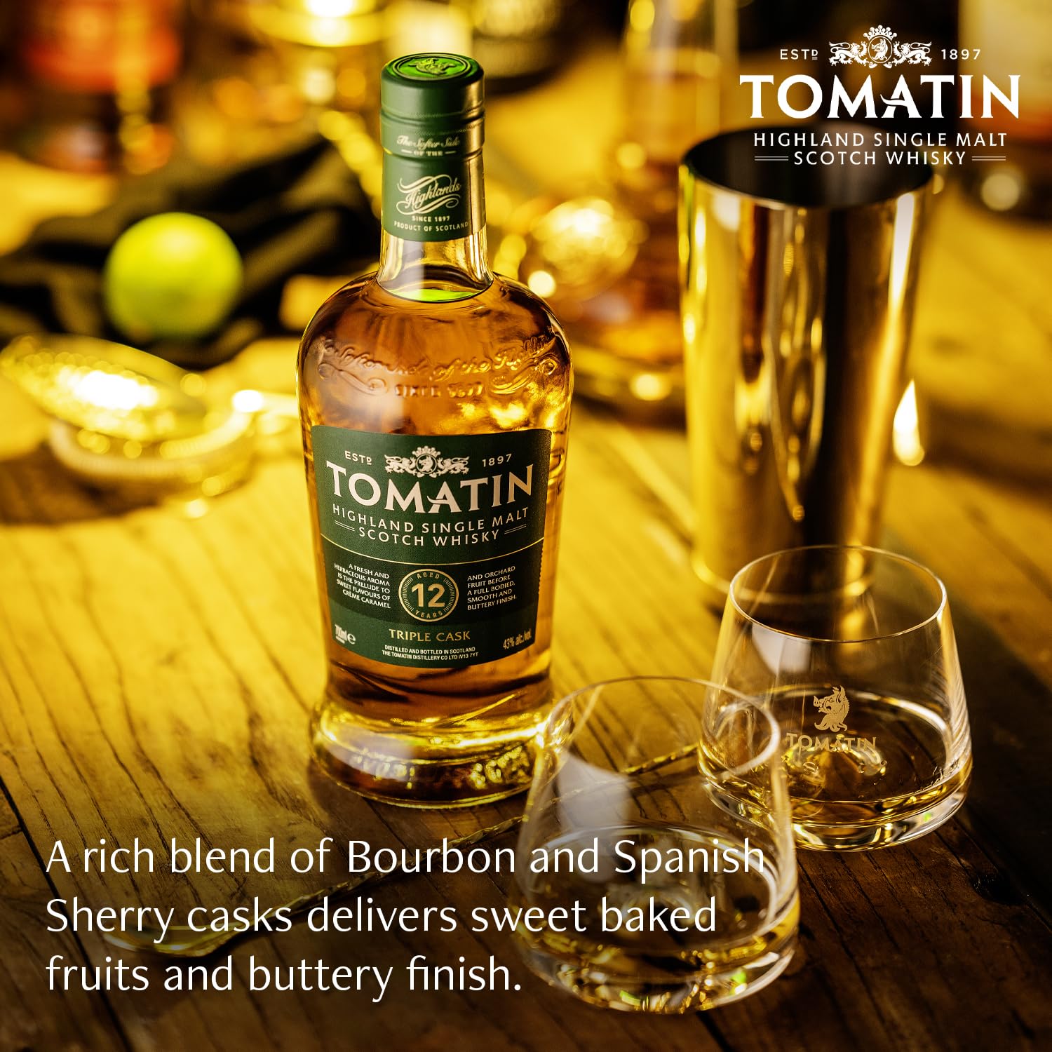 Tomatin Single Malt Whisky 12 Años - 700 ml