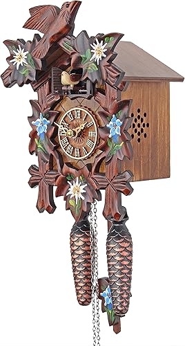 Miniatura 3 de Quartz Cuckoo Clock - Alpine Flowers AH 40/8 QM
