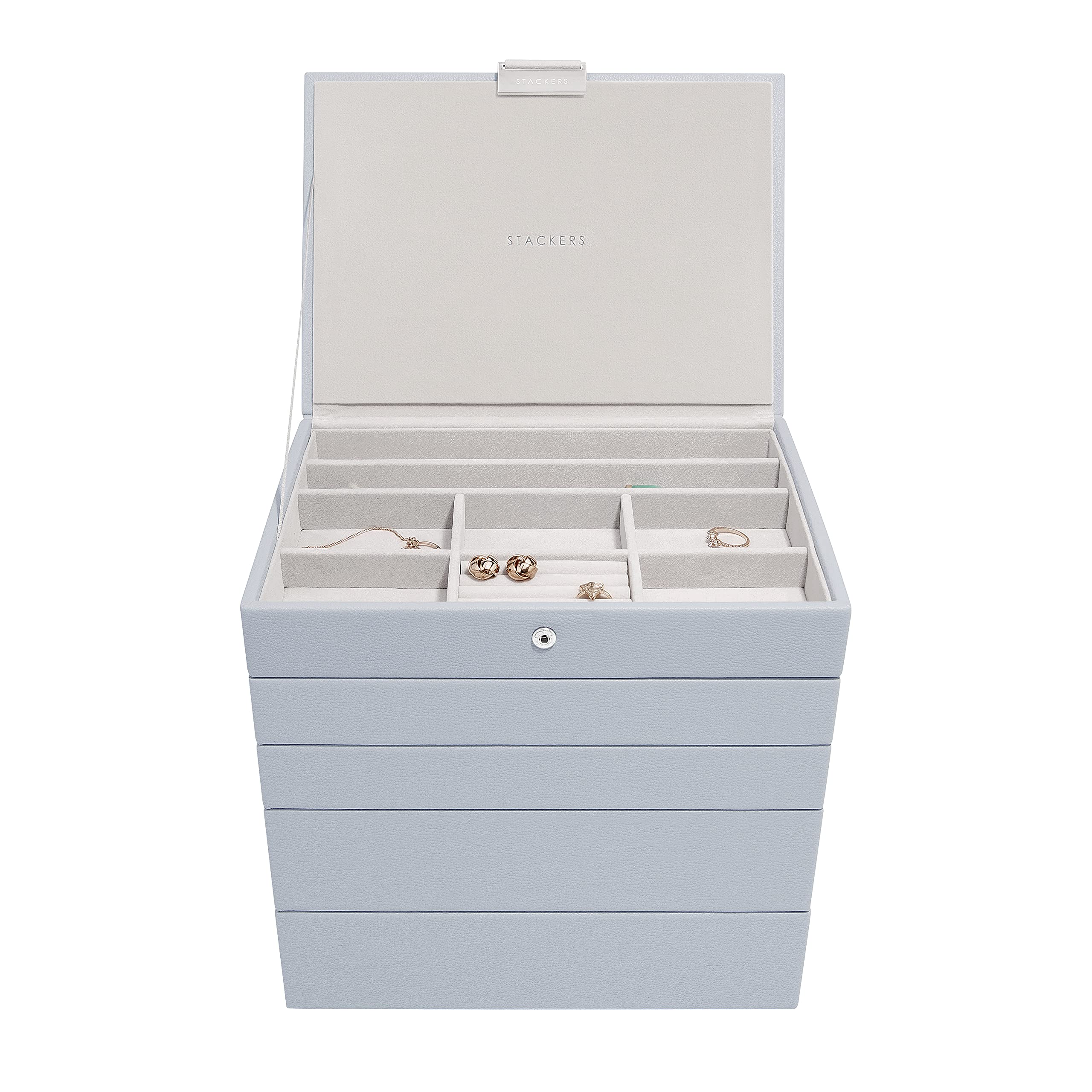 Stackers Lavender Classic Medium Jewellery Box - Set Of 5
