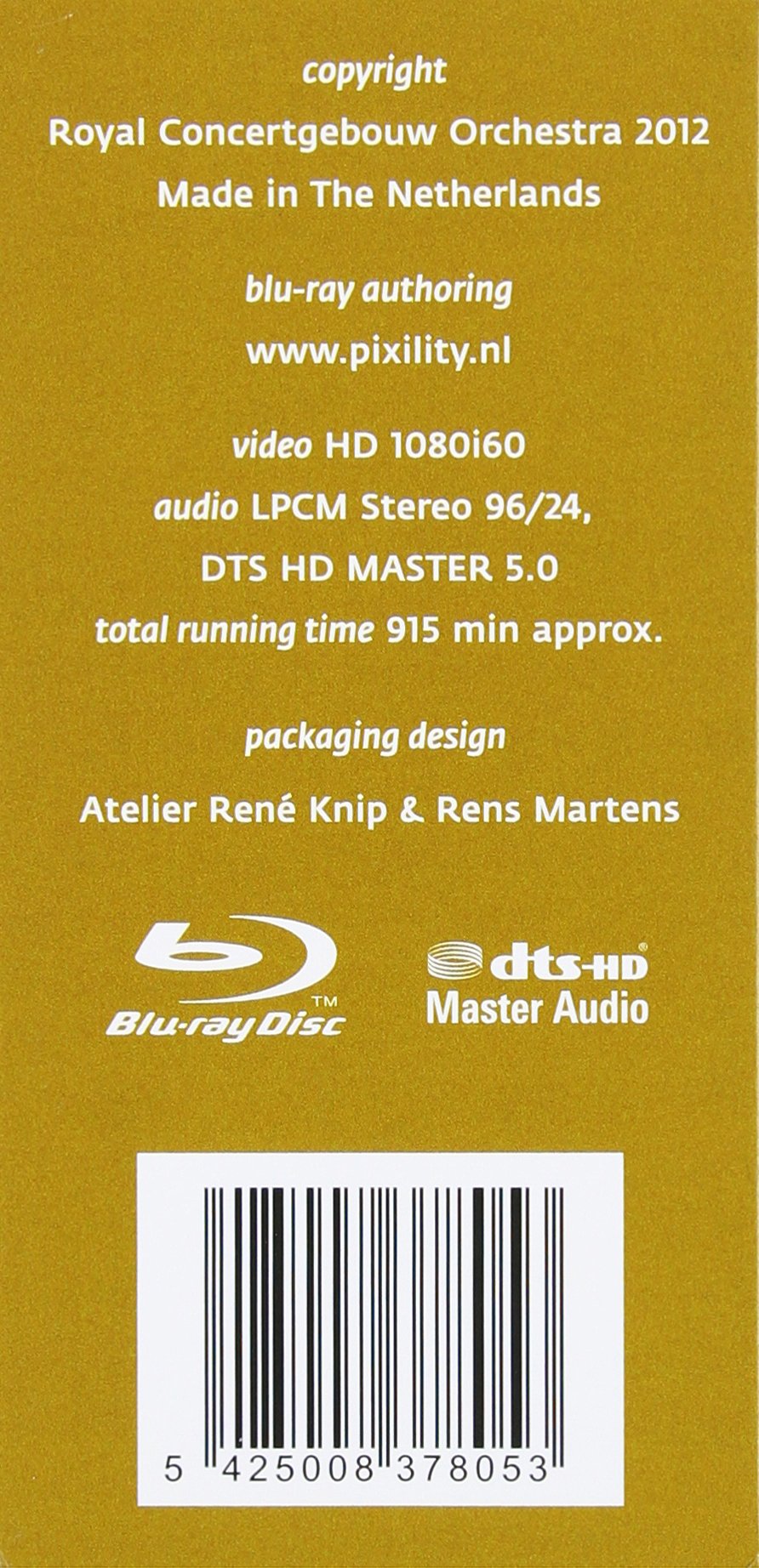 Gustav Mahler - Royal Concertgebouw Orchester [Blu-ray]