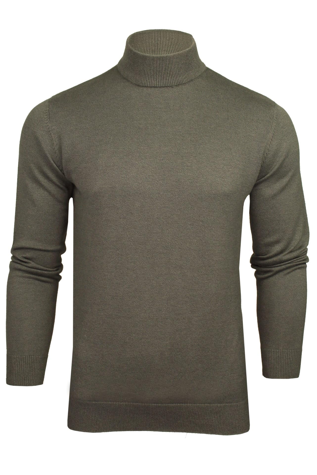 Xact Maglione da Uomo in Cotone a Collo Alto