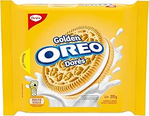 OREO, Golden Vanilla Sandwich Cookies, 270 g, Baked in Canada