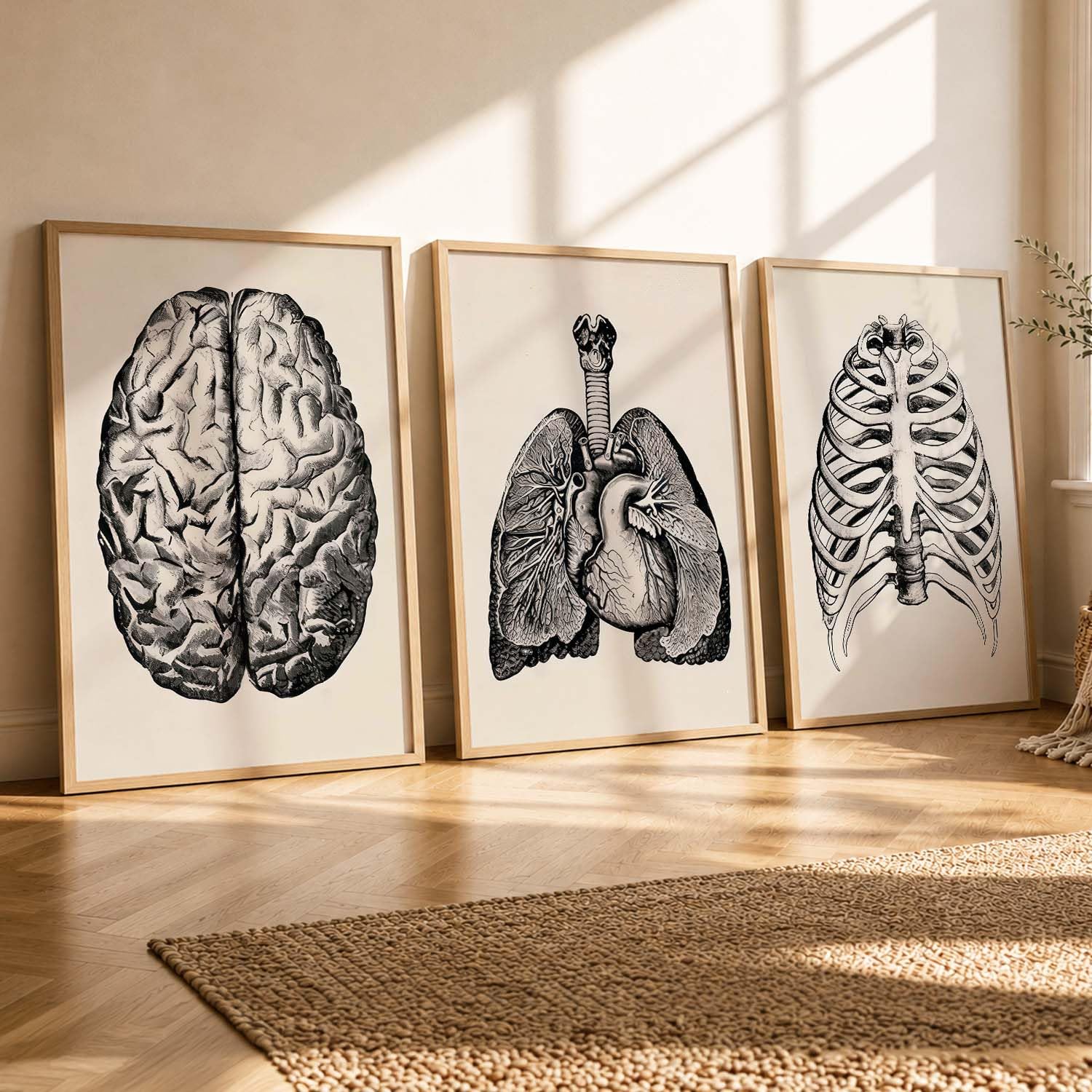 Floral Chiropractic Wall Art Posters - Set of 3 -14 Floral Chiropractic Wall Art Posters - Set of 3 -14