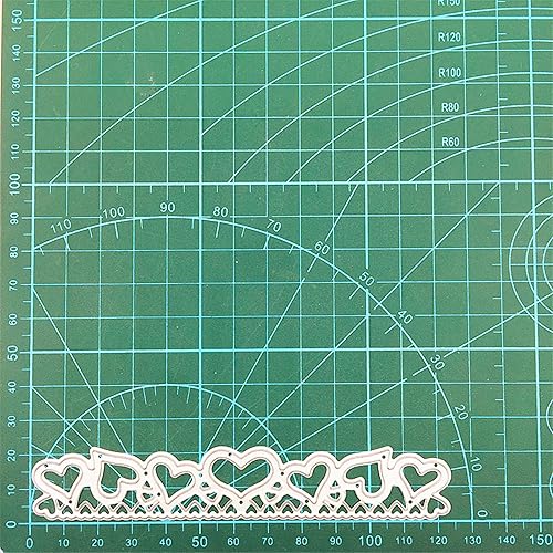 Miniatura 3 de Troqueles de metal con borde de corazón, marco de corazones huecos, plantillas de troqueles de corte de boda, manualidades, tarjetas de corte para