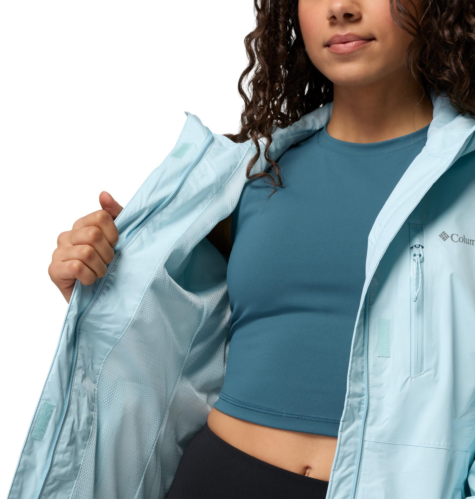 Columbia Pouring Adventure III Jacket, Veste De Pluie Imperméable pour Femme