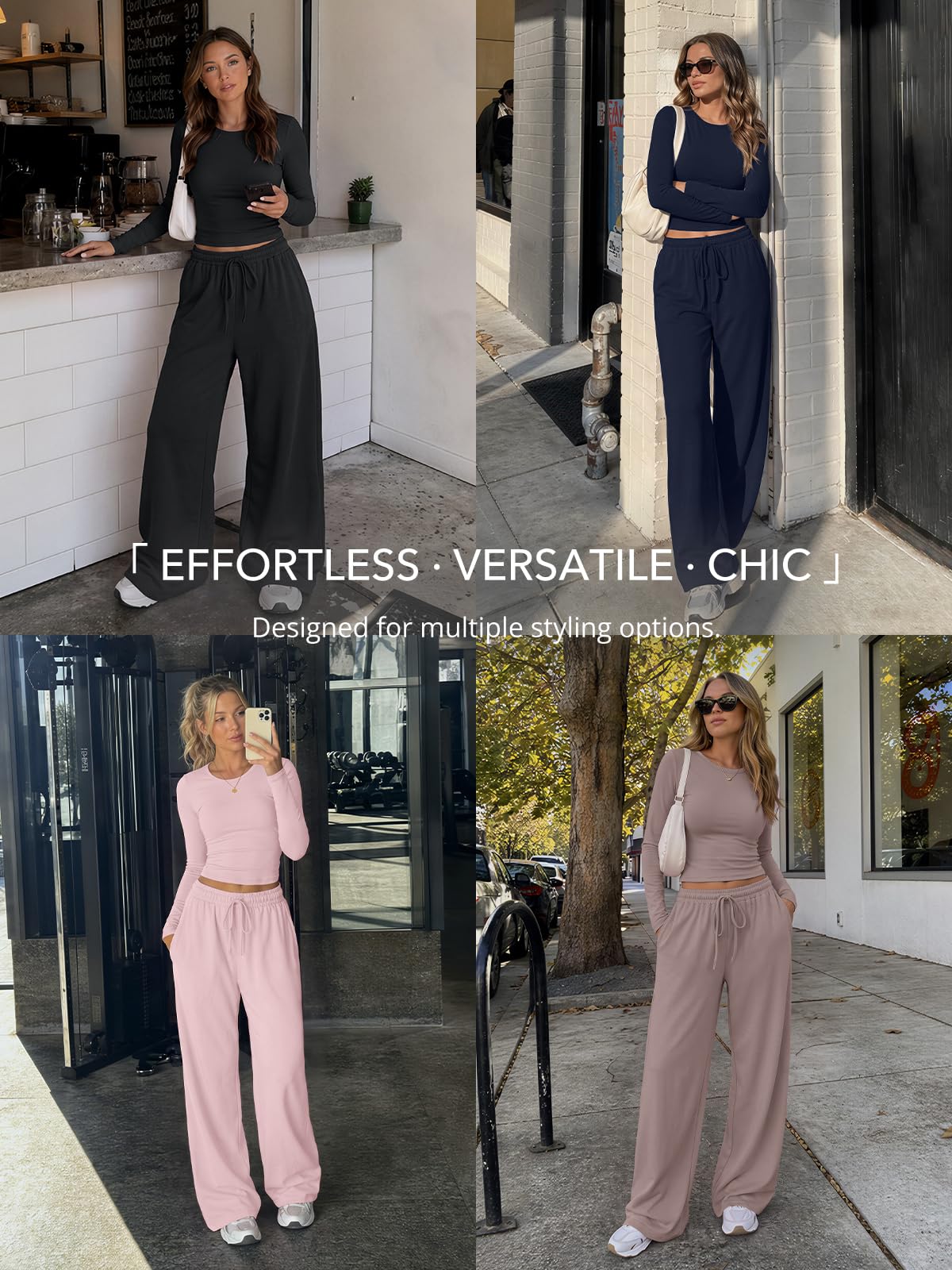 Trendy Queen Women's 2 Piece 2026 Fall Fashion Lounge Set with Pockets view 6