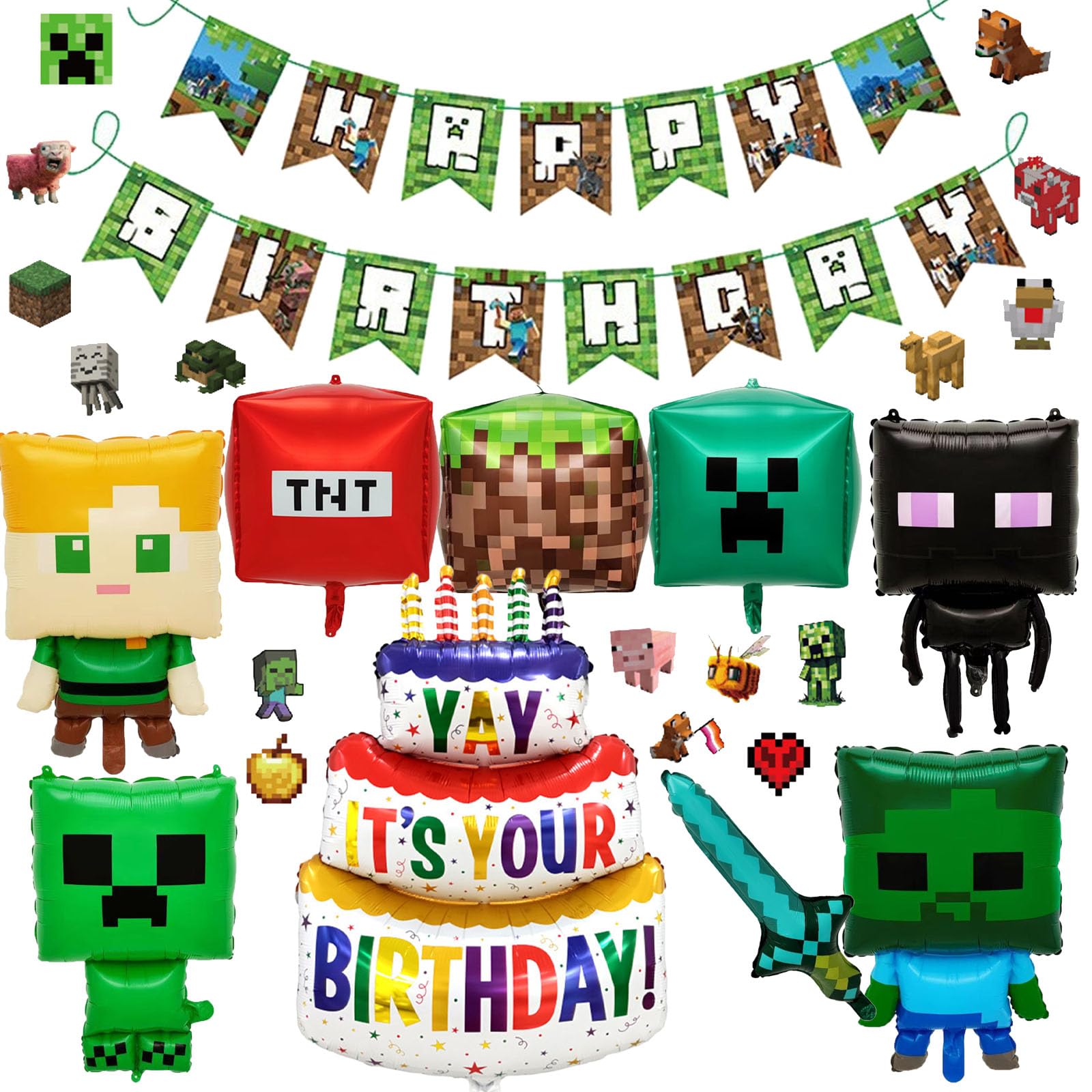 kumikumi キャラクターバルーン 男の子 誕生日 happybirthdayパーティ装飾 飾り付けセット 風船 パーティー バルーン 剣風船 パーティー子供のテーマの装飾のバースデー デコレーション 女の子 お祝い 祝日​記念日​親子​楽しい 二次会 子供の日