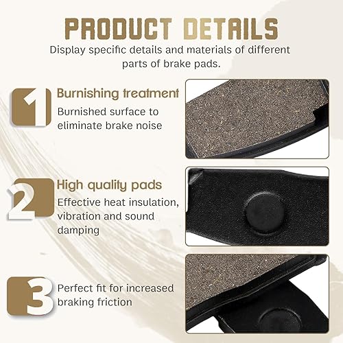 Miniatura 3 de Cyleto Pastillas de freno delanteras para Yamaha TTR125 TTR 125 TTR125L TTR 125L TTR125LE 2000 2001 2002 2003 2004 2005 2006 2007 2008 2009-2015