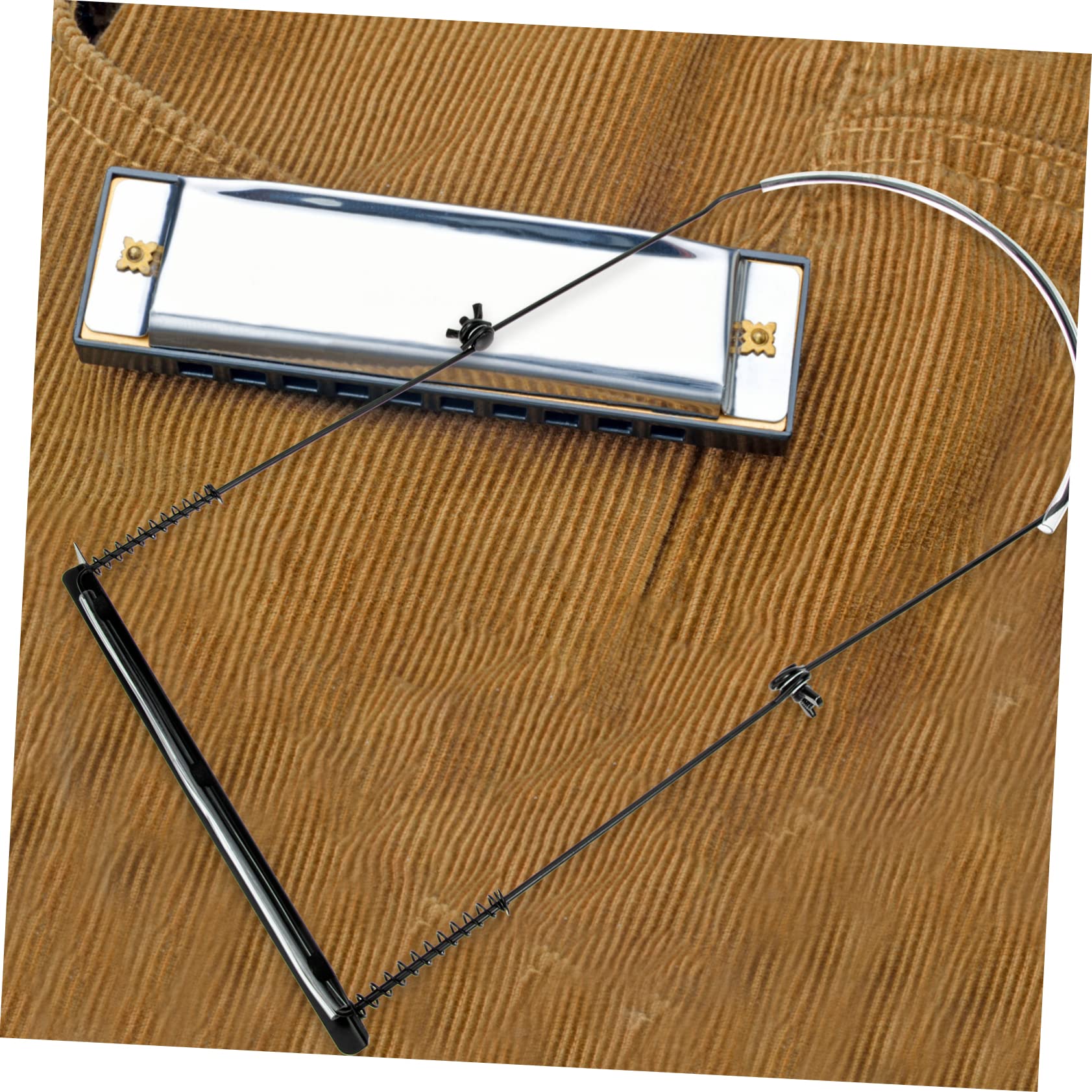 SUPVOX Harmonica Harp Rack Adjustable Harmonica Rack Harmonica Clip Holder 24- Hole Harmonica Neck Stand Bracket Harmonica Stand 16-hole Harmonica Holder Neck Metal Zinc Alloy Sheet Music