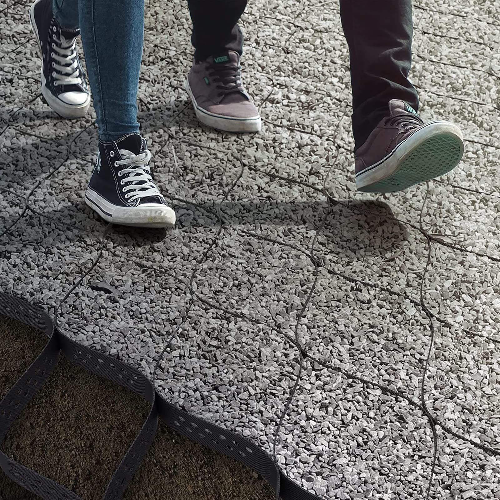 2 Hoch base – Flessibile struktur für Landschaftsbau Parkplätze Terrassen & Gartenhäuser – Einfache Installazione Zuschnitt & effiziente Abflusslöcher