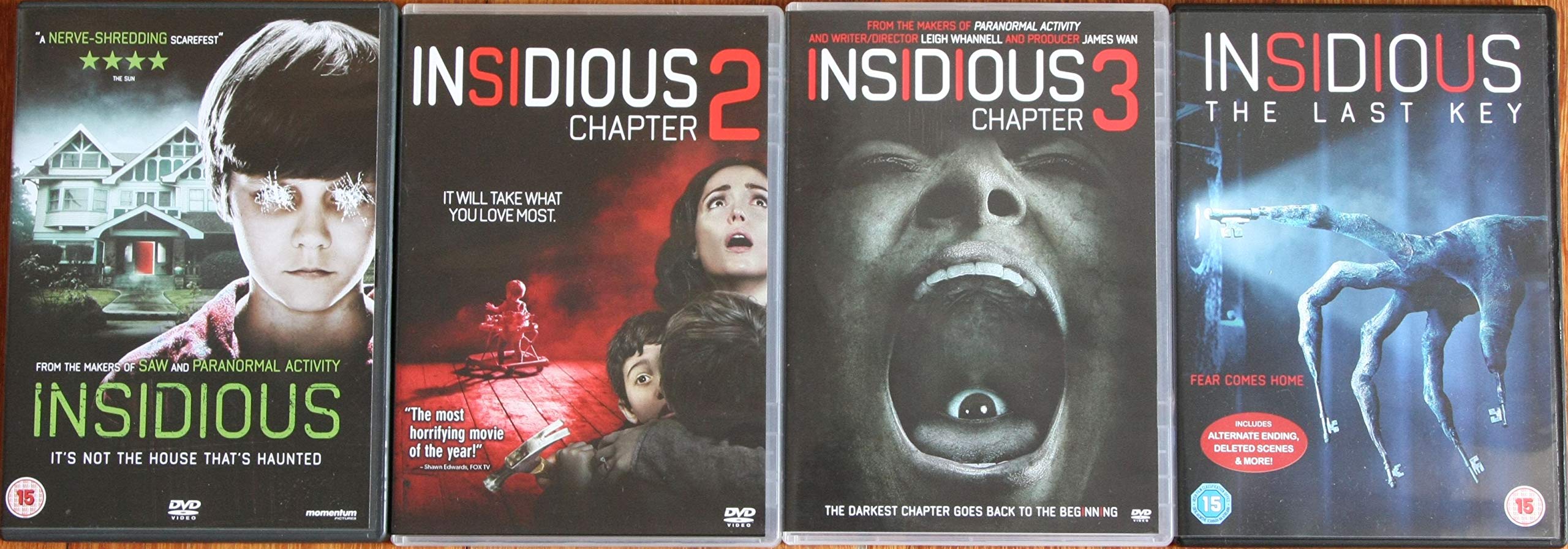 INSIDIOUS 1-4 QUADRILOGY - COMPLETE dvd COLLECTION = INSIDIOUS +