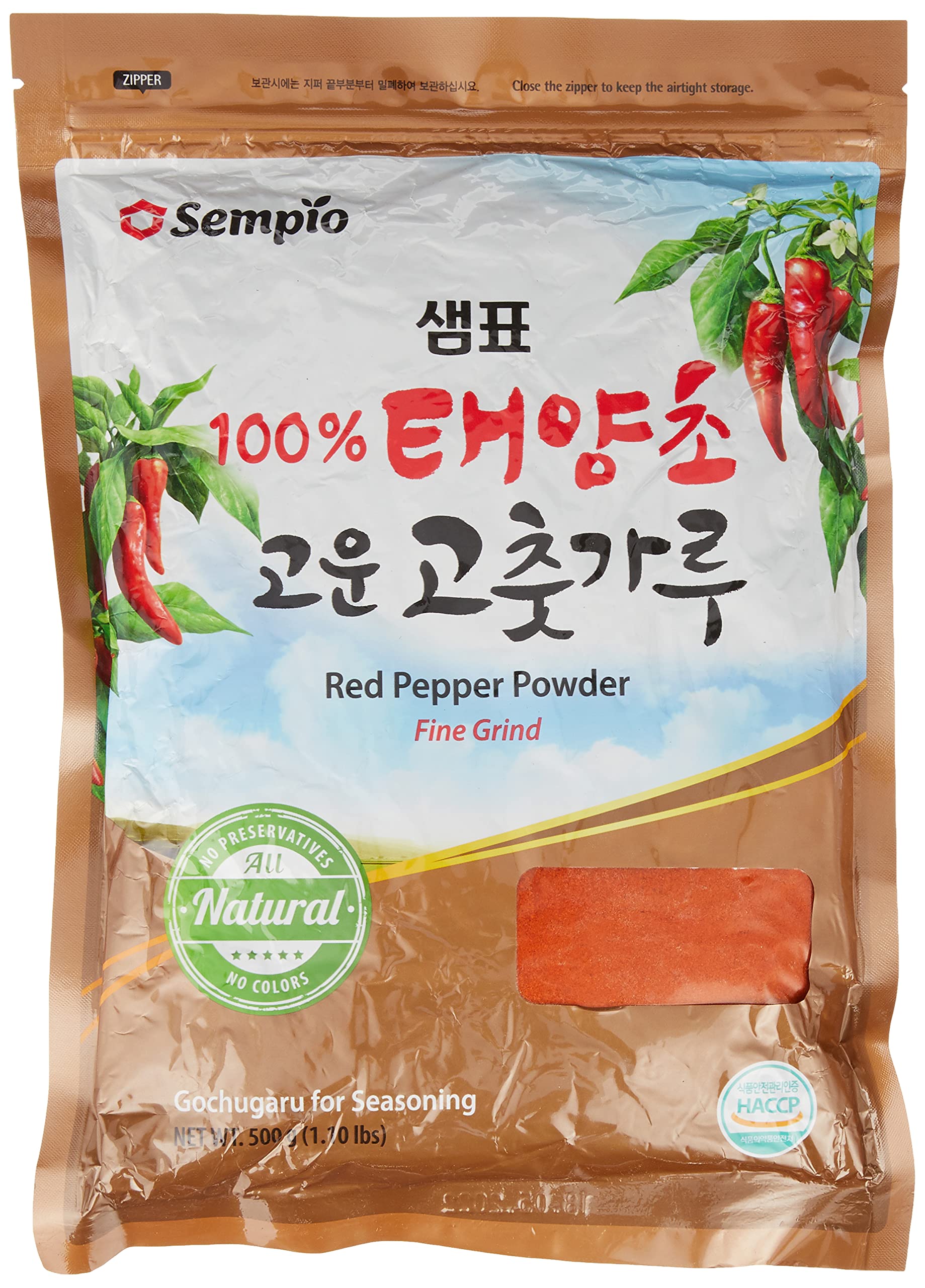 Sempio Gochugaru, chile coreano picante molienda fina para kimchi