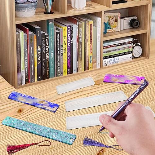 Miniatura 5 de 10 moldes de resina para bolígrafos, 6 moldes de resina epoxi con bolígrafos de repuesto para manualidades, resina