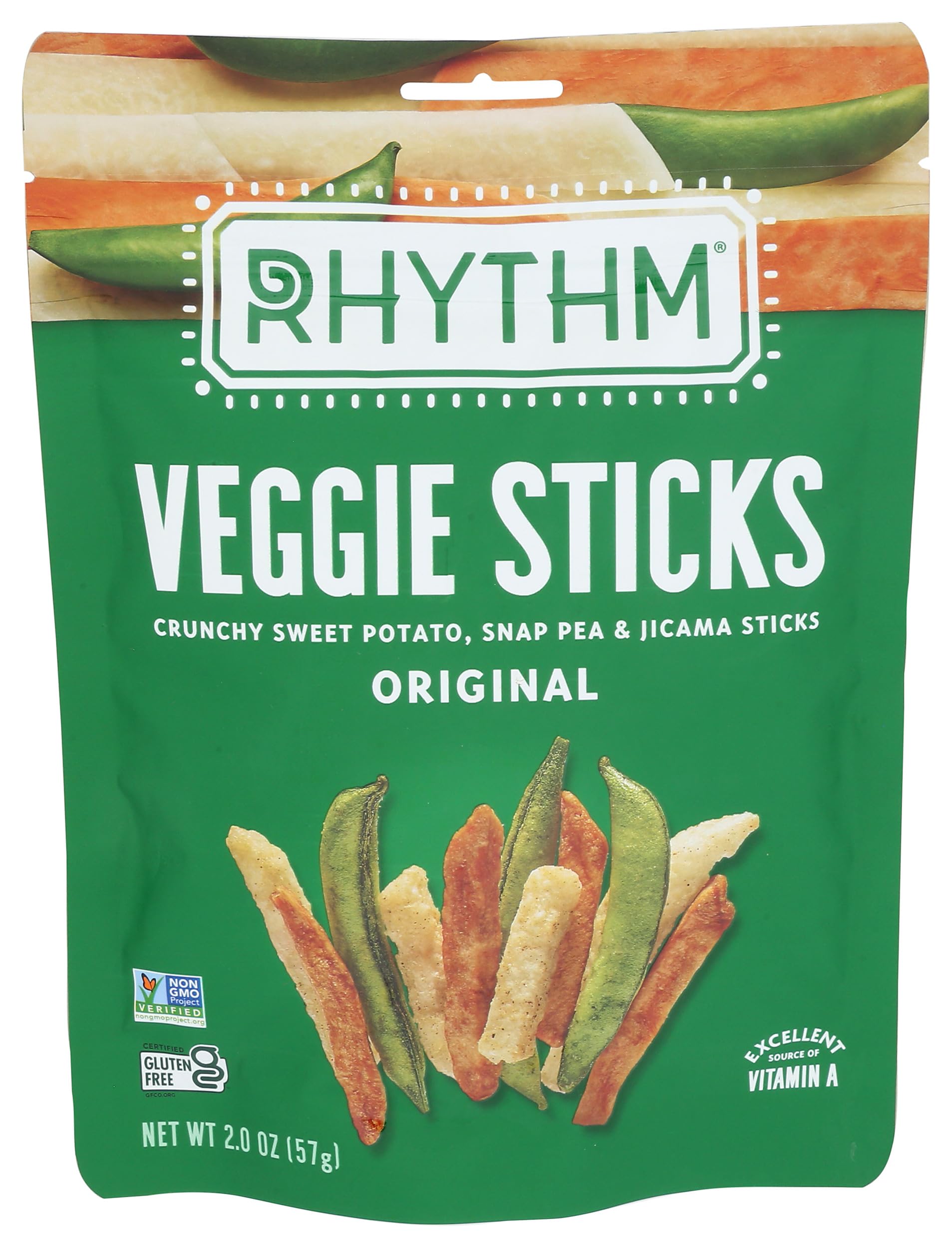 RHYTHM SUPERFOODS Original Veggie Sticks, 2 OZ