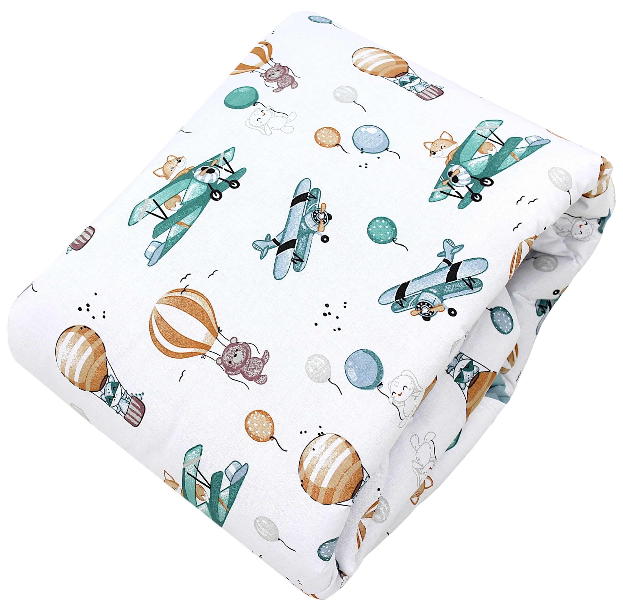 TupTam Baby Play Mat Manta para Niños Pequeños 120 x 120 cm Manta de Juego Grande para Niños Acolchada XXL, Alrededor de 120 cm/Verde Zoo — view 25
