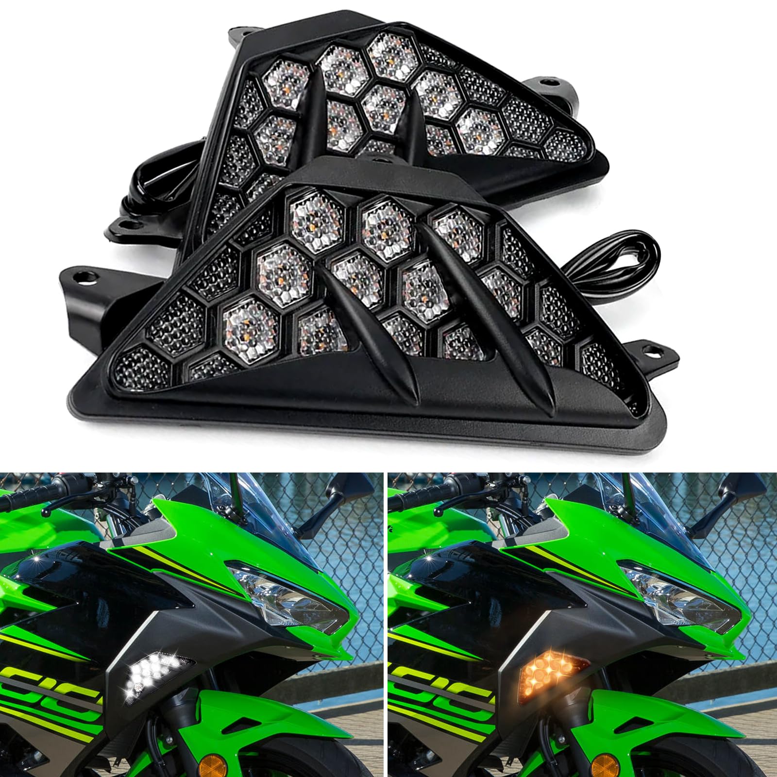 ライト・ランタン GSXR400R Amazon.com: VEISUTOR LED Front Turn Signal Indicator Light