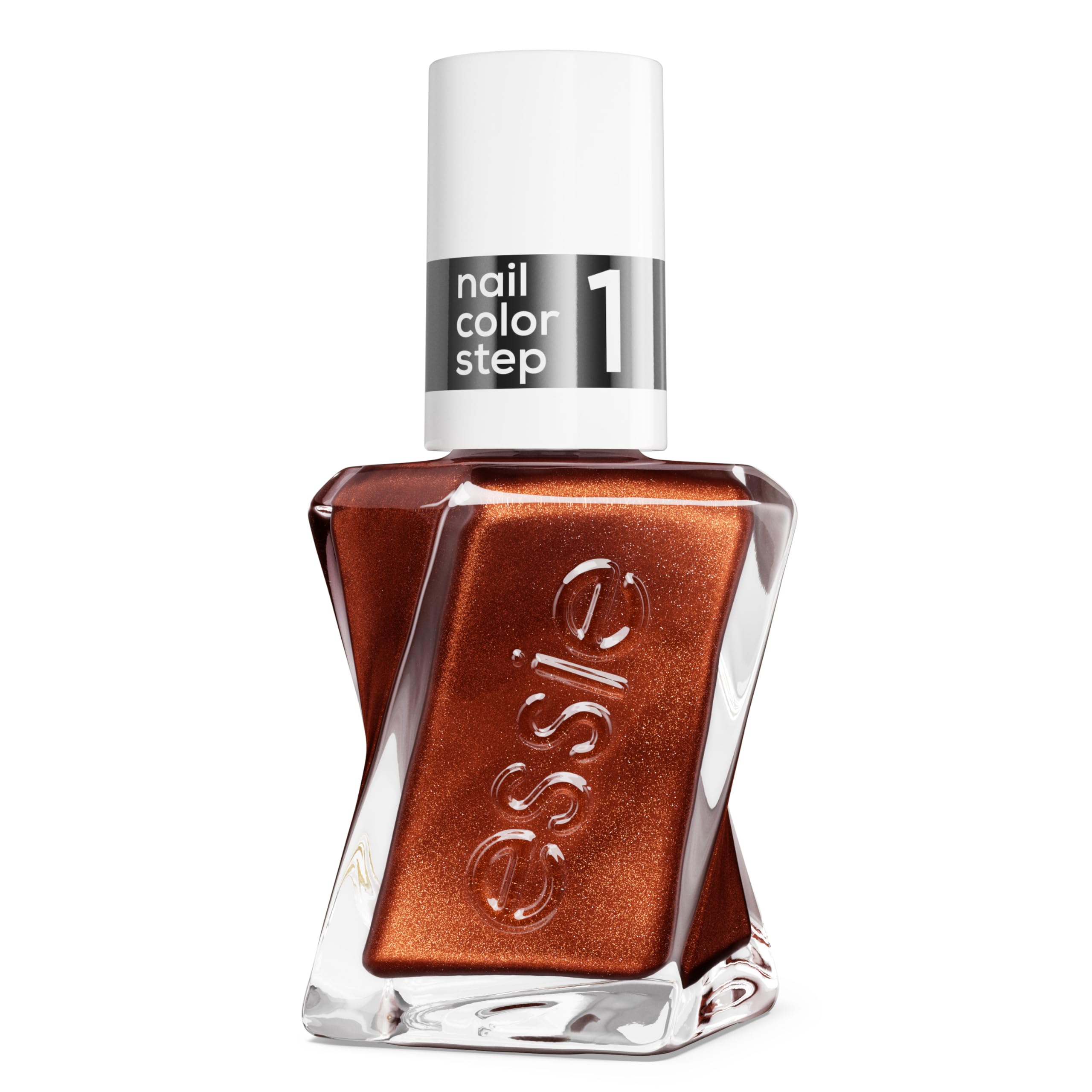 Gel by essie Gel-like Nail Polish, Up to 15 Days of Wear, No UV Light, Baby Carats Metallic Warm Brown Nail Polish, 13.5ml