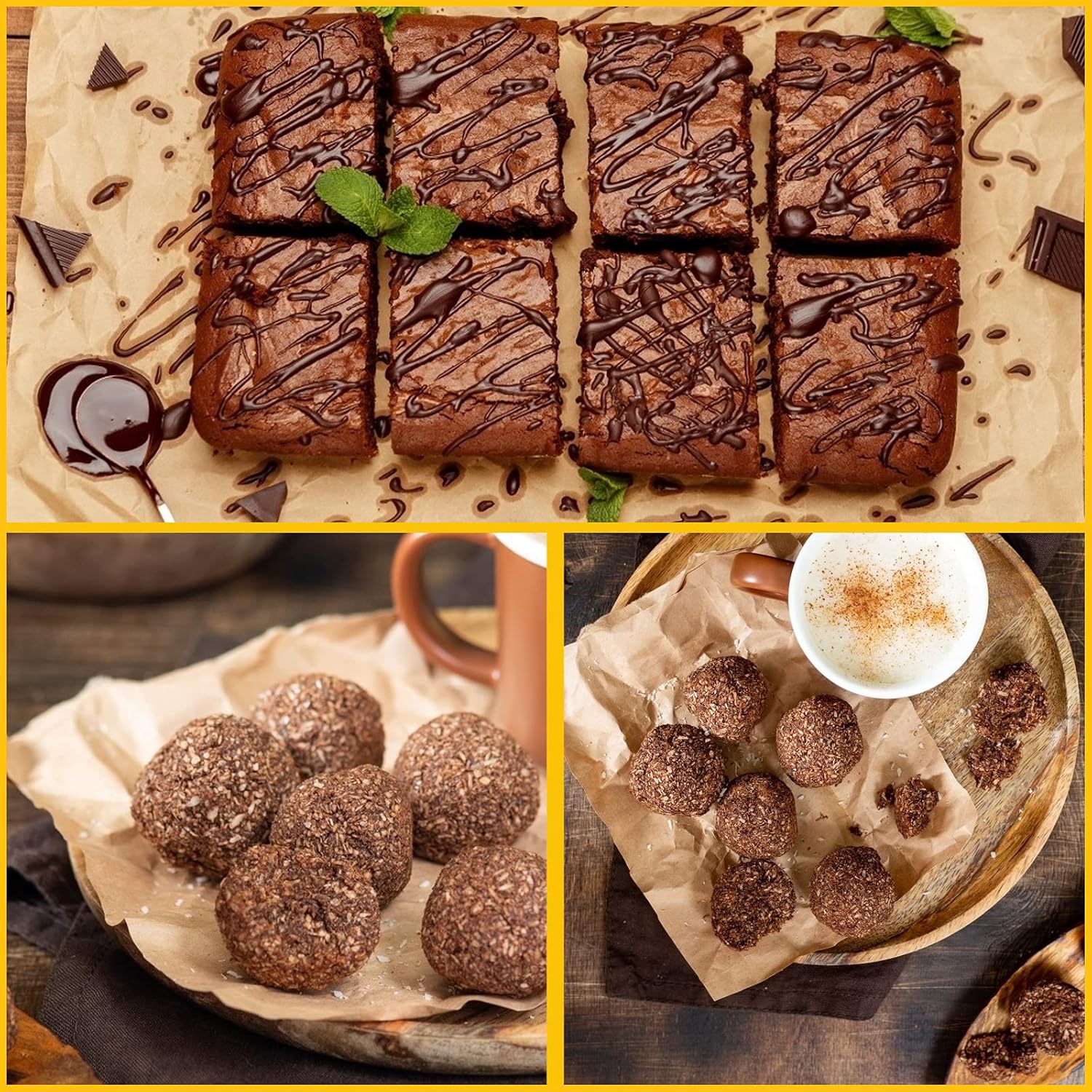 Katbite 200Pcs 12x16 In Unbleached Parchment Paper for Baking, Precut Parchment Paper Sheets, Heavy Duty Flat Baking Paper, Half Sheet Baking Sheets for Baking Cookies, Cooking, Air Fryer, Oven : Everything Else