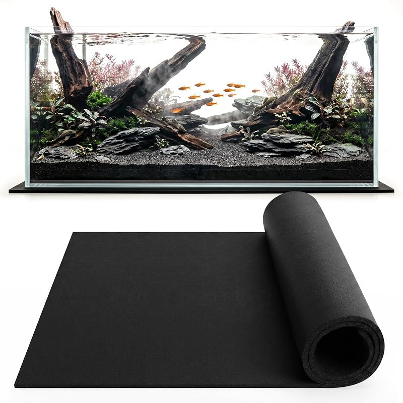 Manta Niveladora para Aquário em Espuma de Neoprene UNIFAMILY, Preta, 60,96 x 121,92 cm