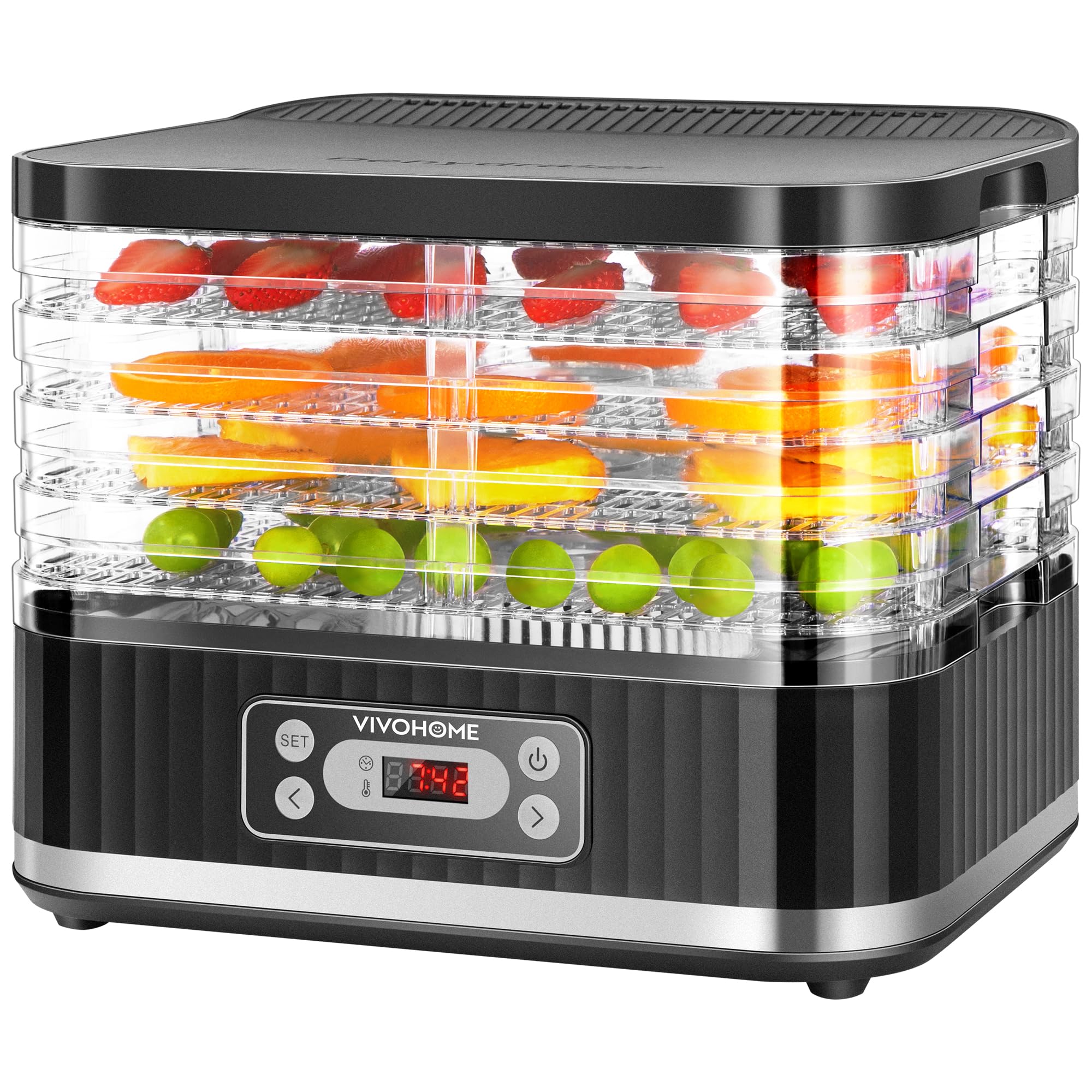 キッチン家電 VICTORIO Five Tray Food Dehydrator Amazon.com: VIVOHOME Electric 5 Trays Food Dehydrator Machine