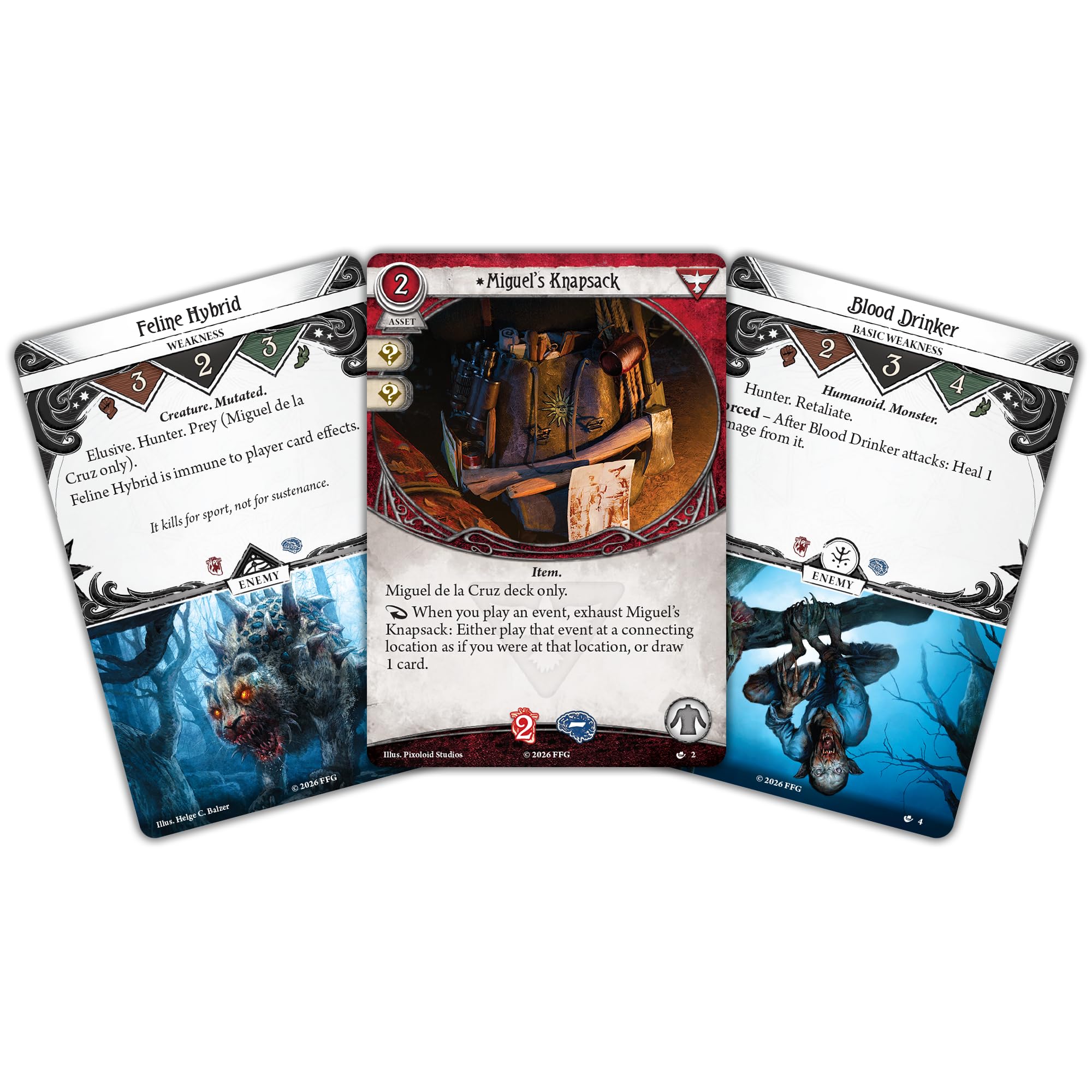 Amazon.com: Asmodee Arkham Horror: The Card Game Miguel de la Cruz  Investigator Deck - Survivor Role Deck with Traps & Tracking Abilities,  Ages 14+, 1-4 Players, 45+ Min Playtime : Toys & Games