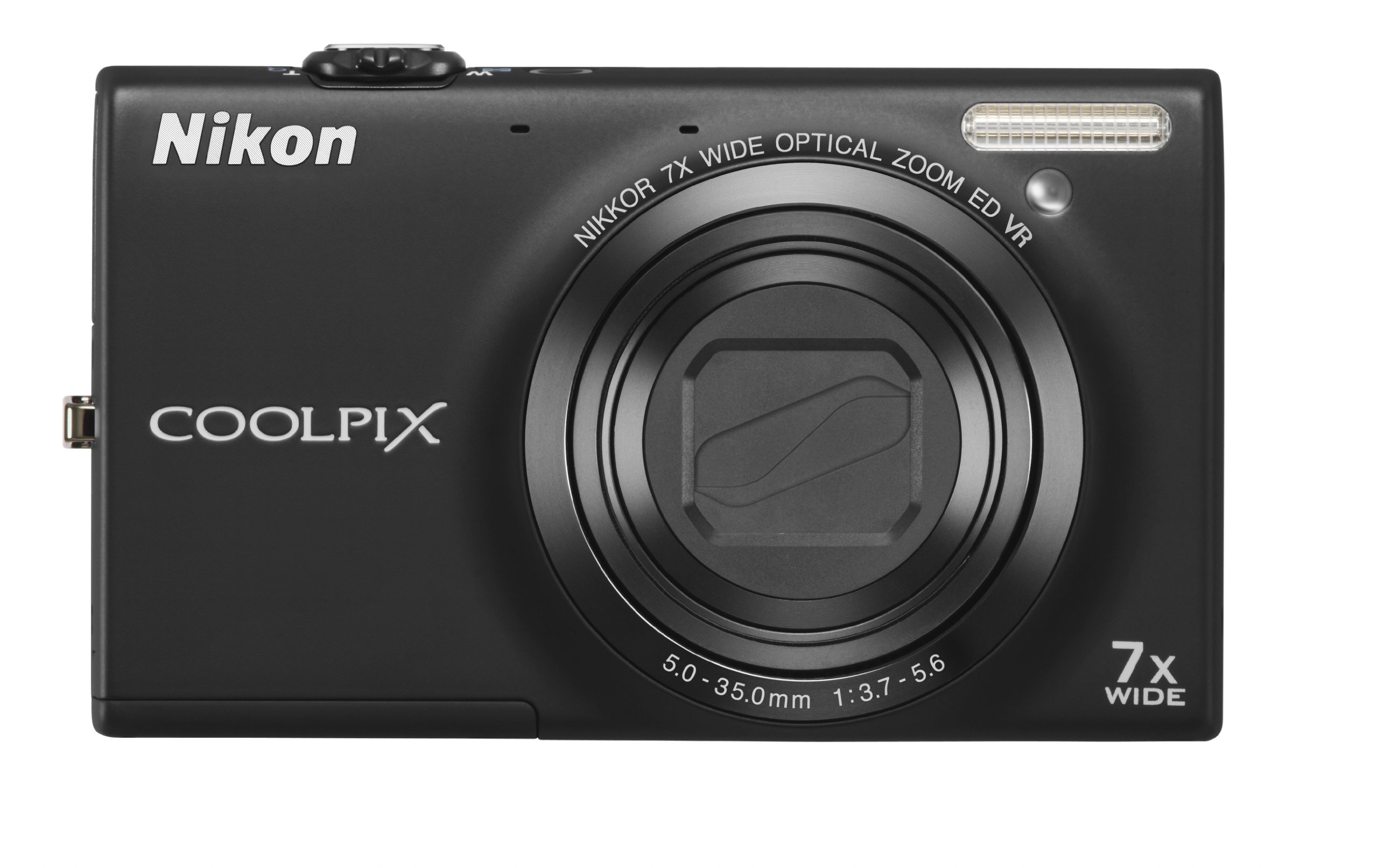 Nikon S6100 Coolpix Digital Camera Black 16mp 7x Optical Zoom