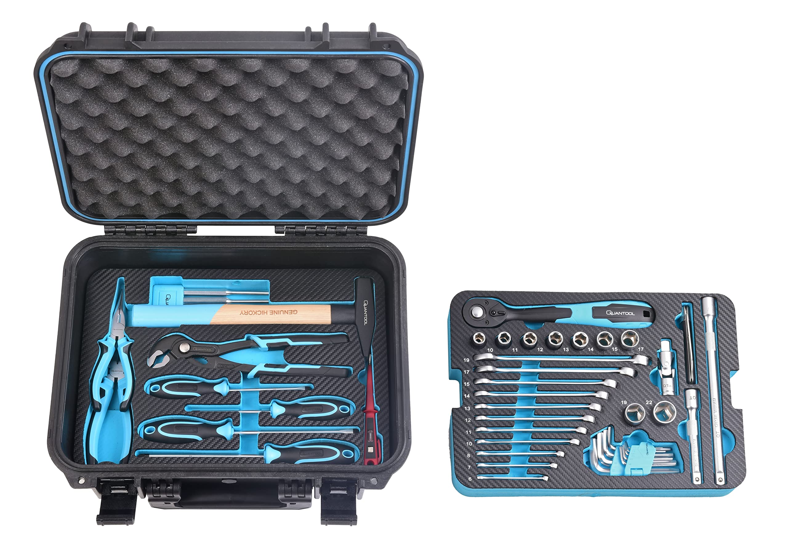 Quantool Q25150 - Set di attrezzi, 48 pezzi