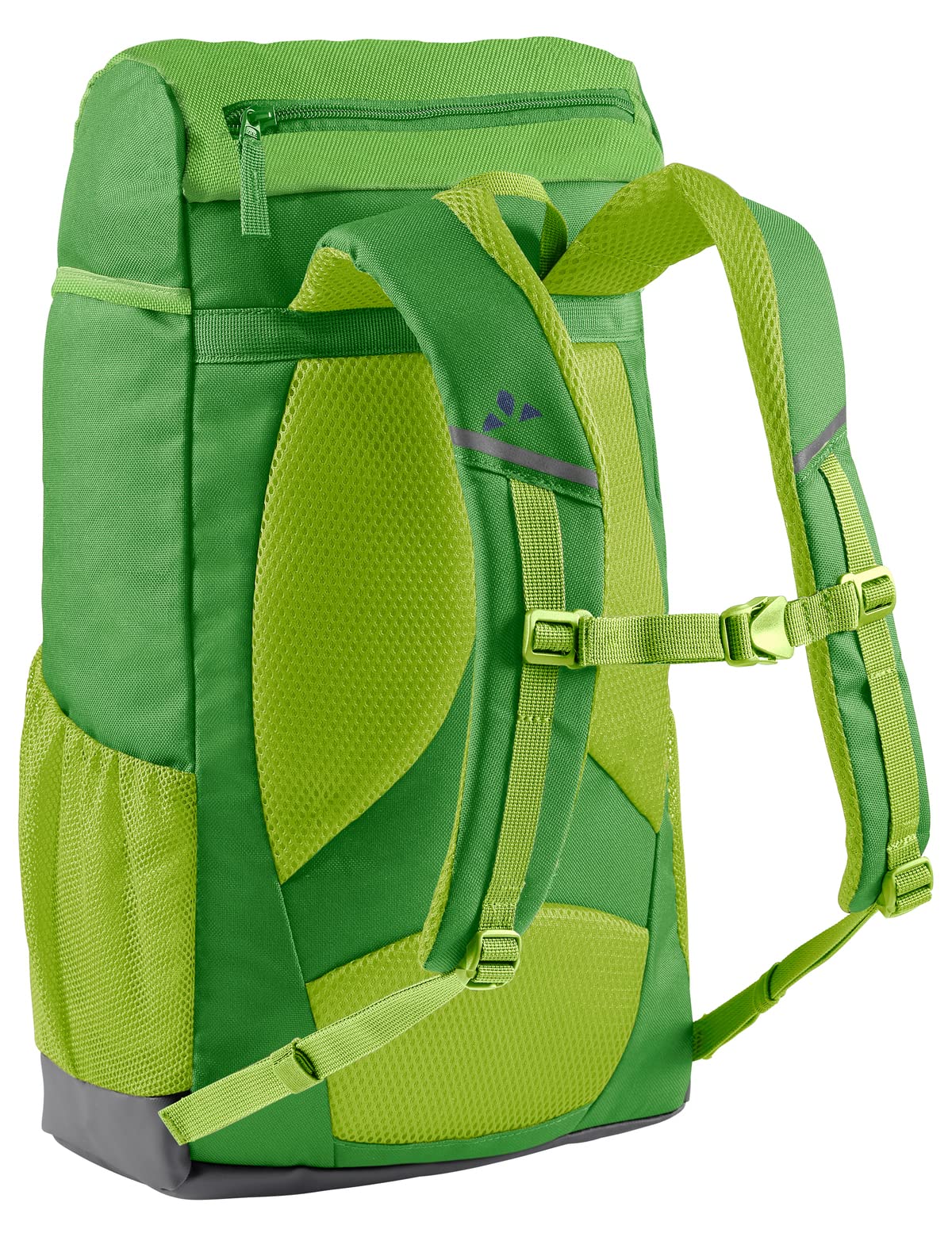 VAUDE Kinderrucksack Mädchen Puck 10L Wanderrucksack mit Regenhülle parrot green/eclipse